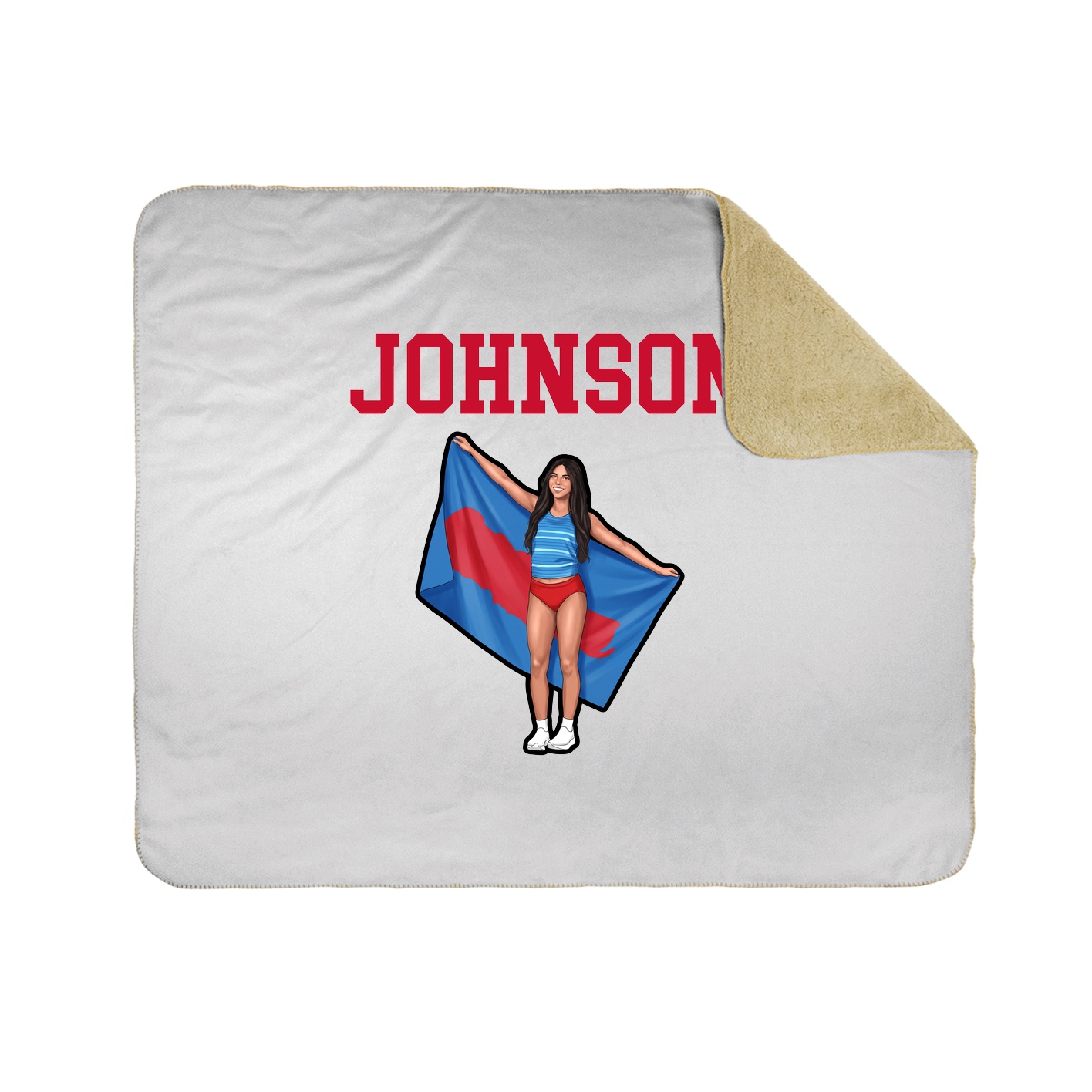 Throw Blanket — Shirsey in White