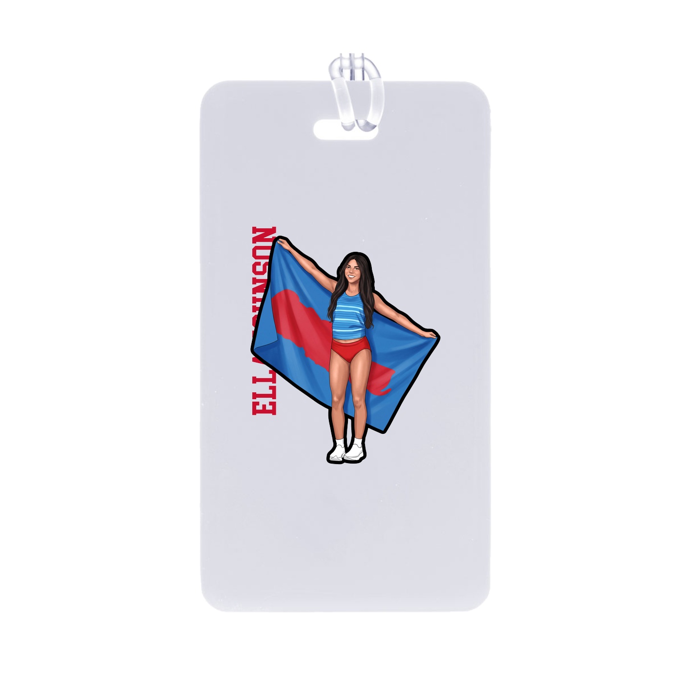 Bag Tag — Name Vertical in Classic