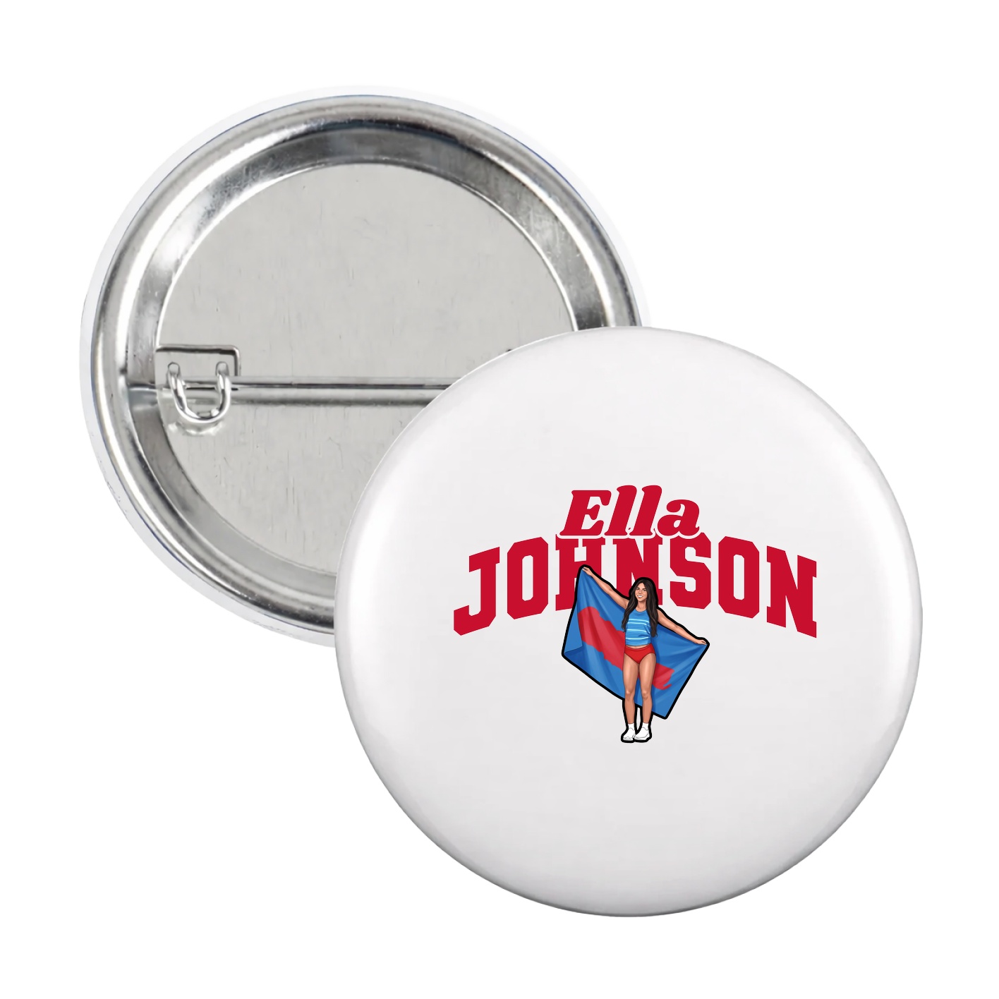 Game Day Button — Signature Arch in White