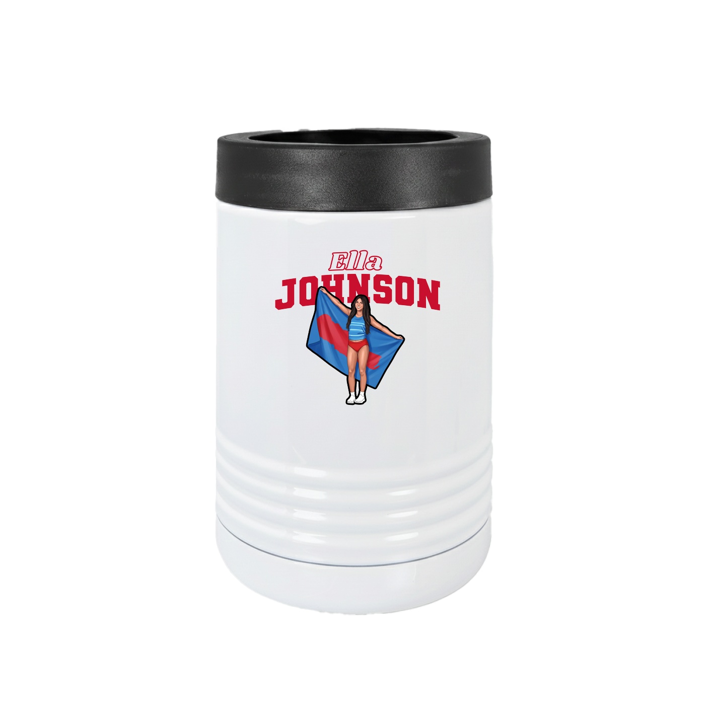 Beverage Holder — Name Arch in White