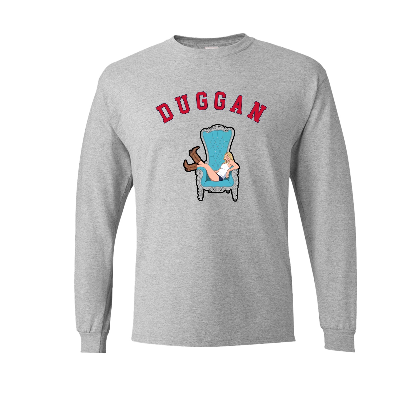 Long Sleeve Tee — Shirsey Arch in Grey