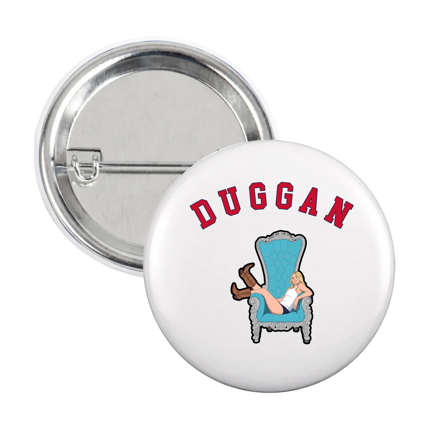 Game Day Button — Shirsey Arch in White