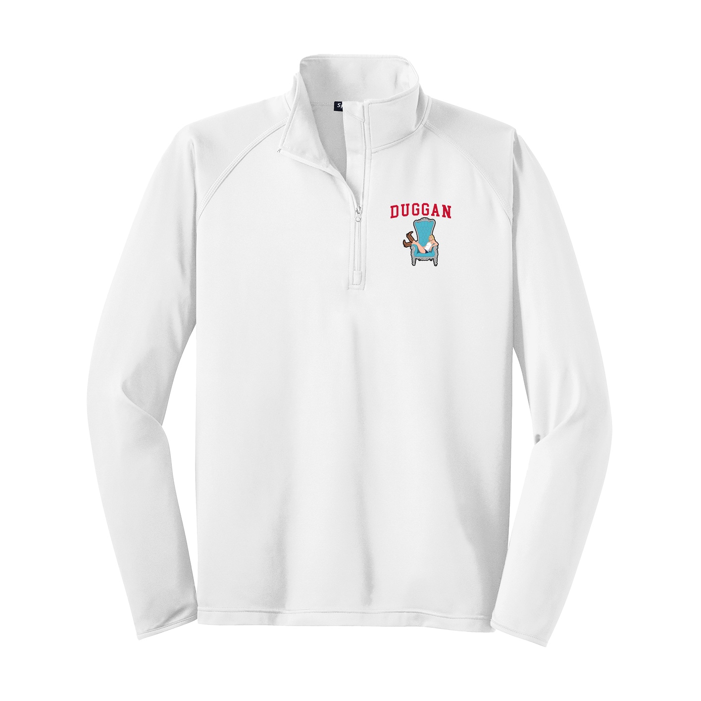 Q-Zip Pullover — Shirsey in White