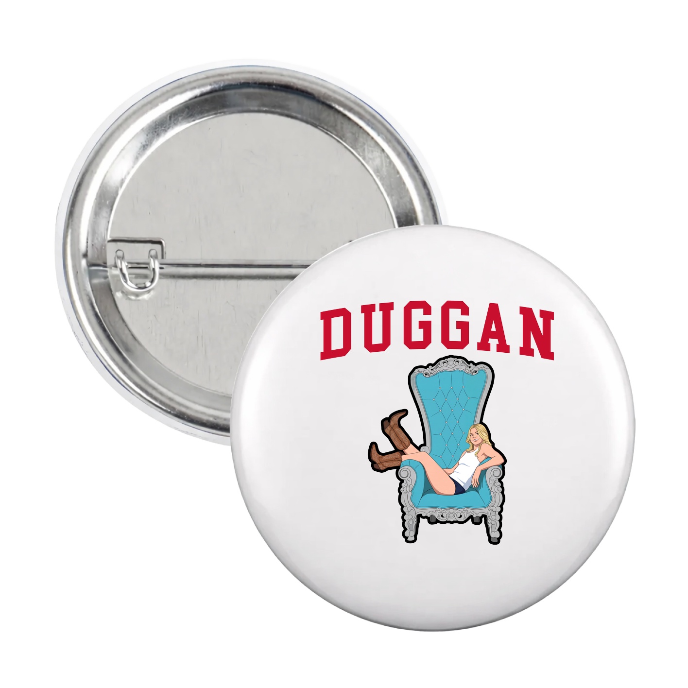 Game Day Button — Shirsey in White