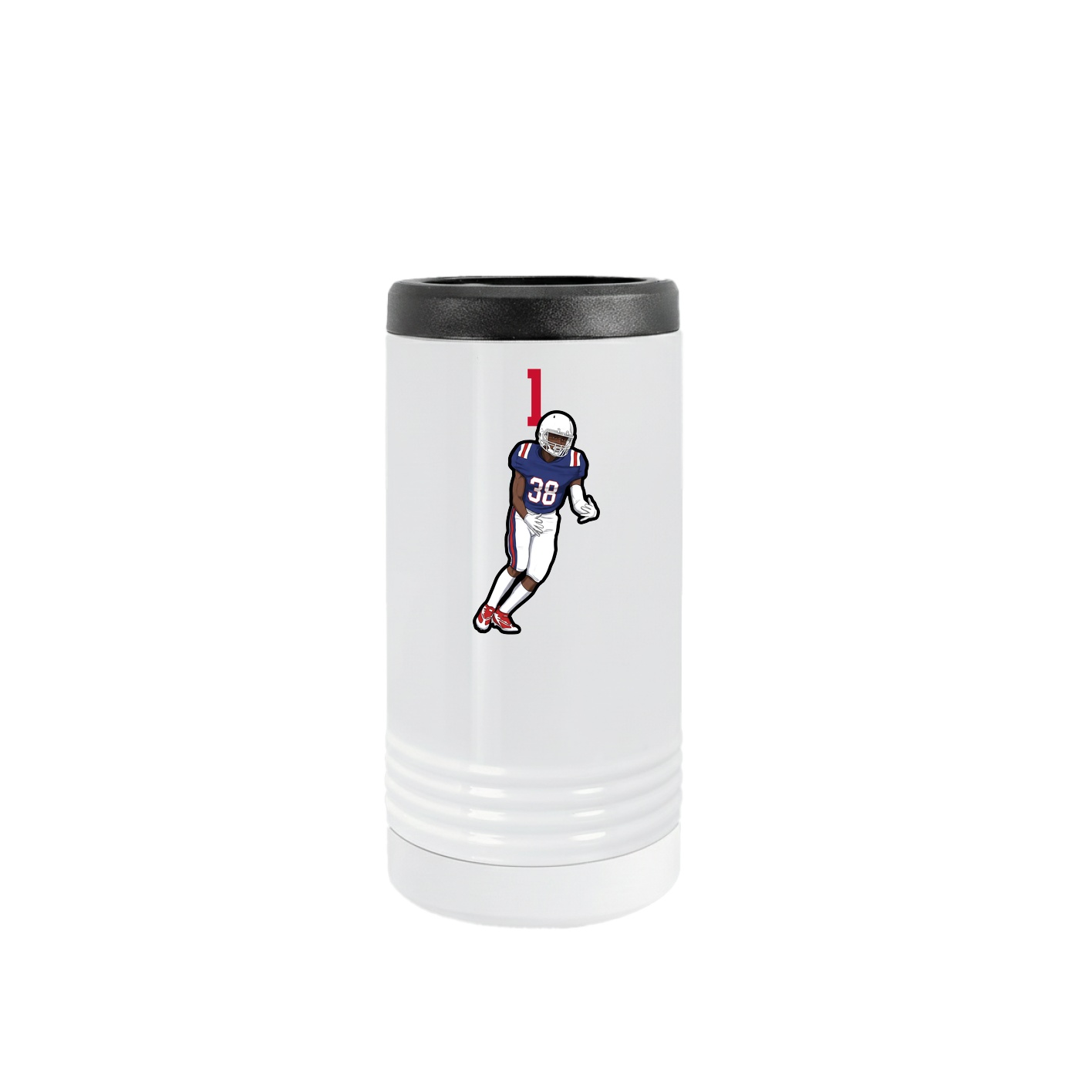 Slim Beverage Holder — Number Top in White