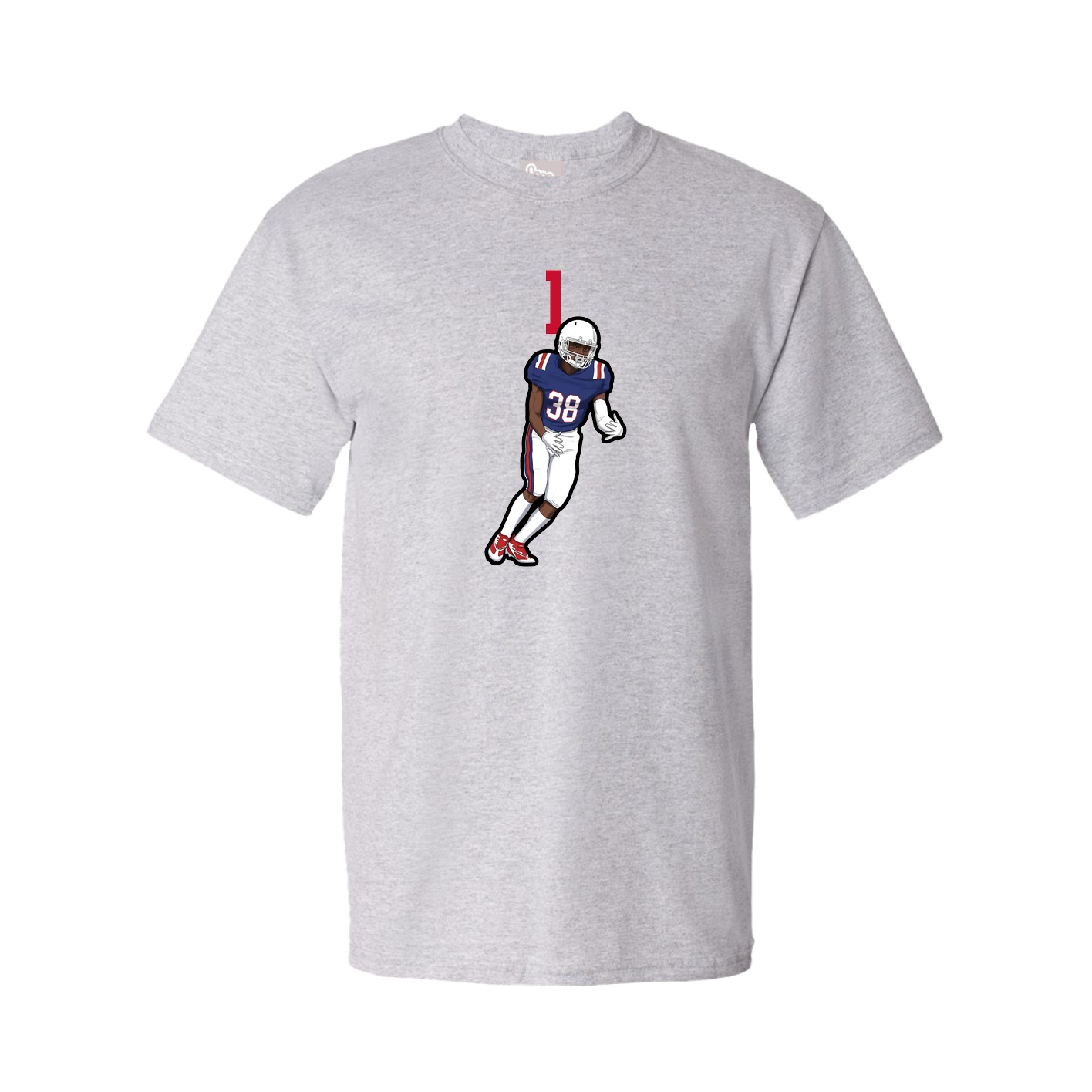 Tee — Number Top in Grey