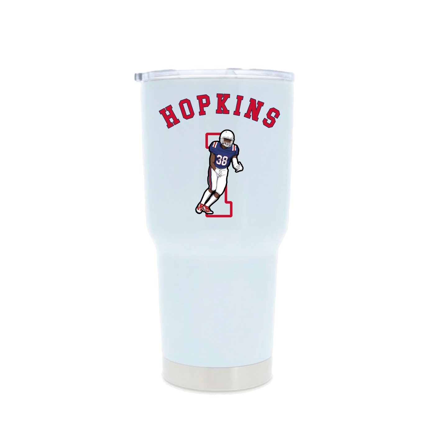 30oz Stainless Steel Tumbler — Shirsey Arch in White