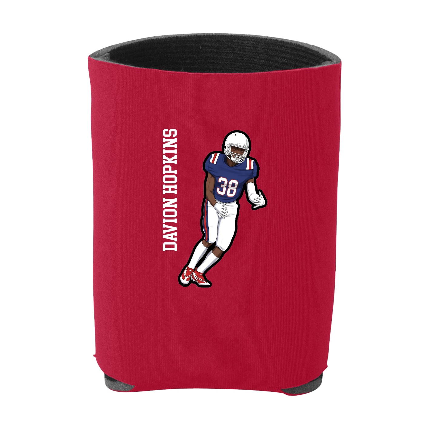 Can Holder — Name Vertical in Red