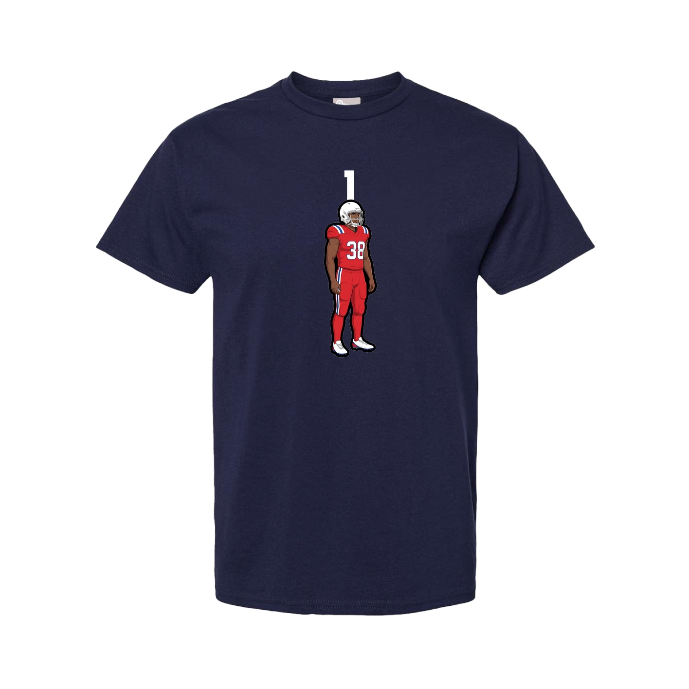 Youth Tee — Number Top in Navy