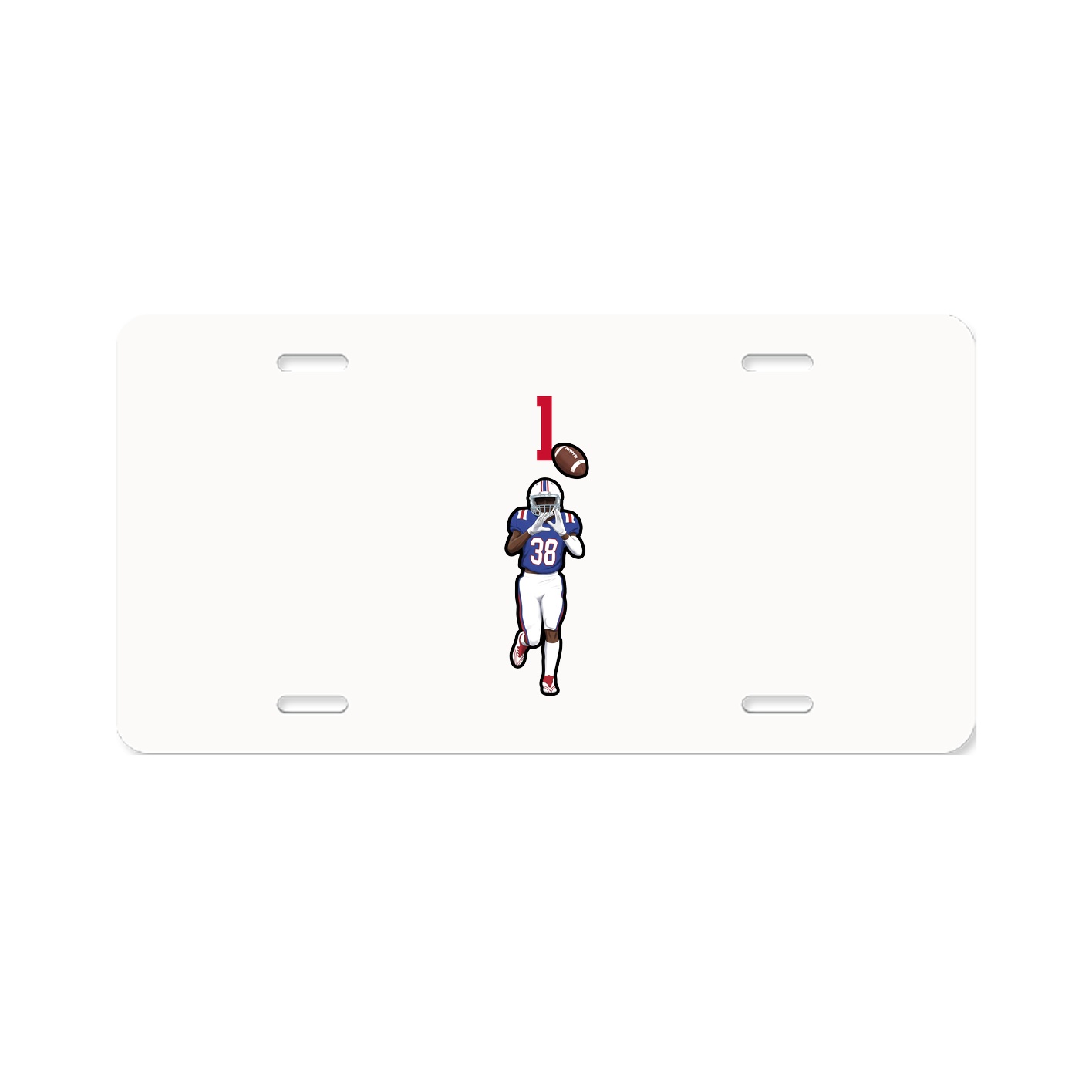 License Plate — Number Top in Classic