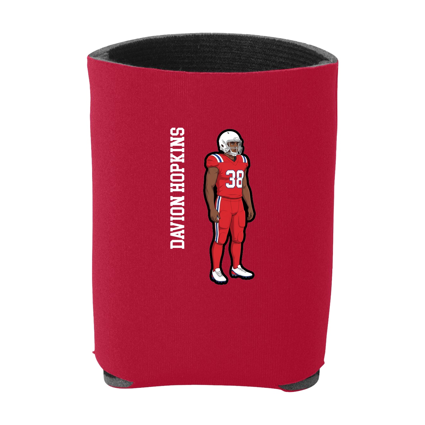Can Holder — Name Vertical in Red