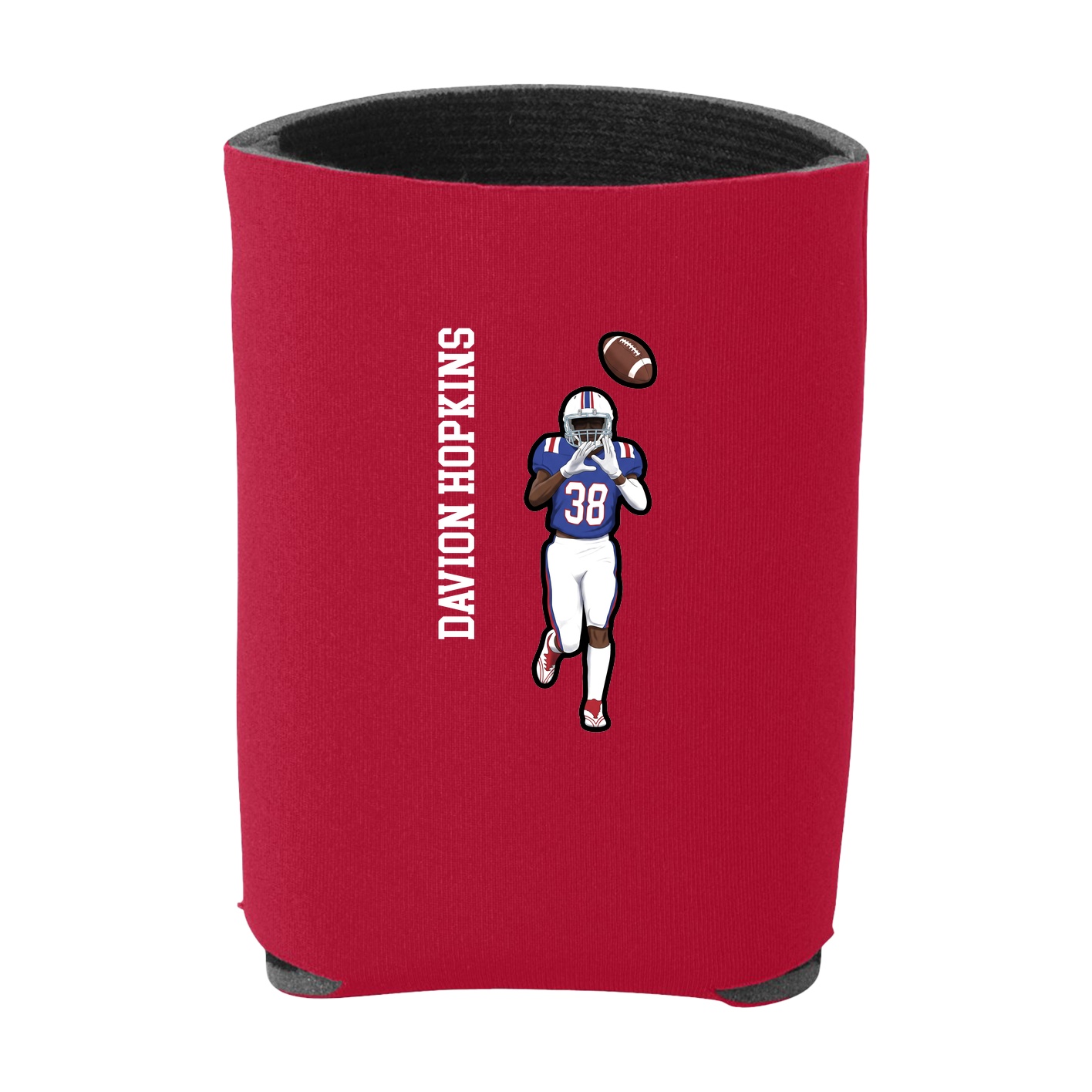 Can Holder — Name Vertical in Red