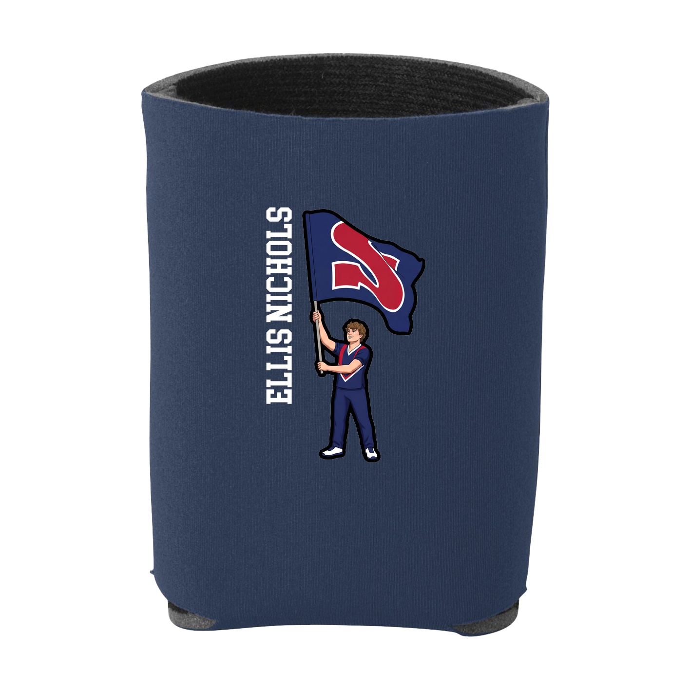 Can Holder — Name Vertical in Navy