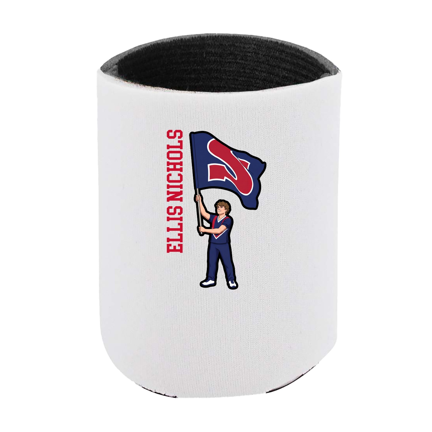 Can Holder — Name Vertical in White