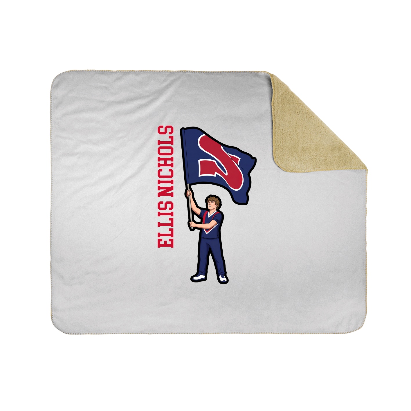 50x60 Sherpa Lined Throw Blanket
