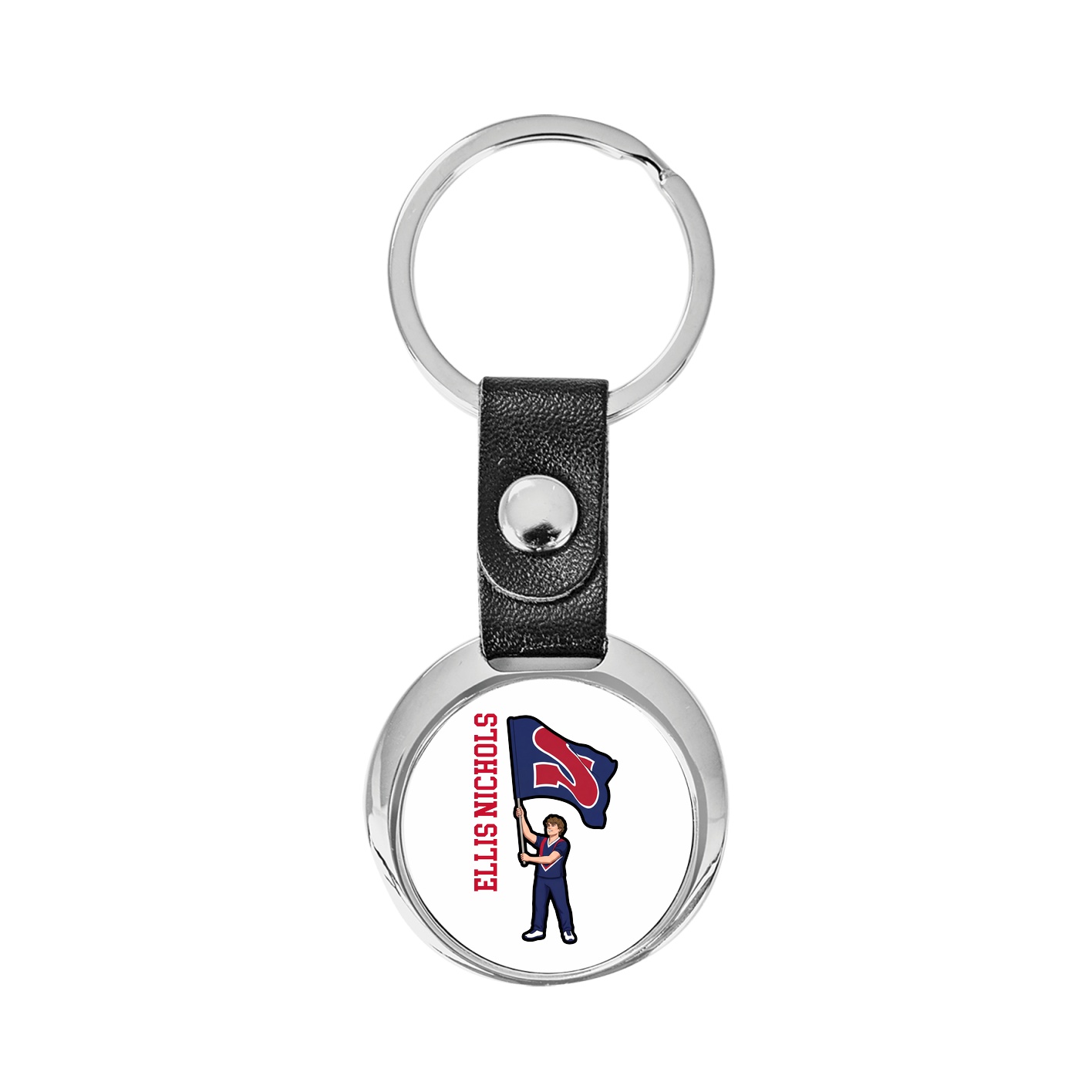 Key Chain — Name Vertical in Classic