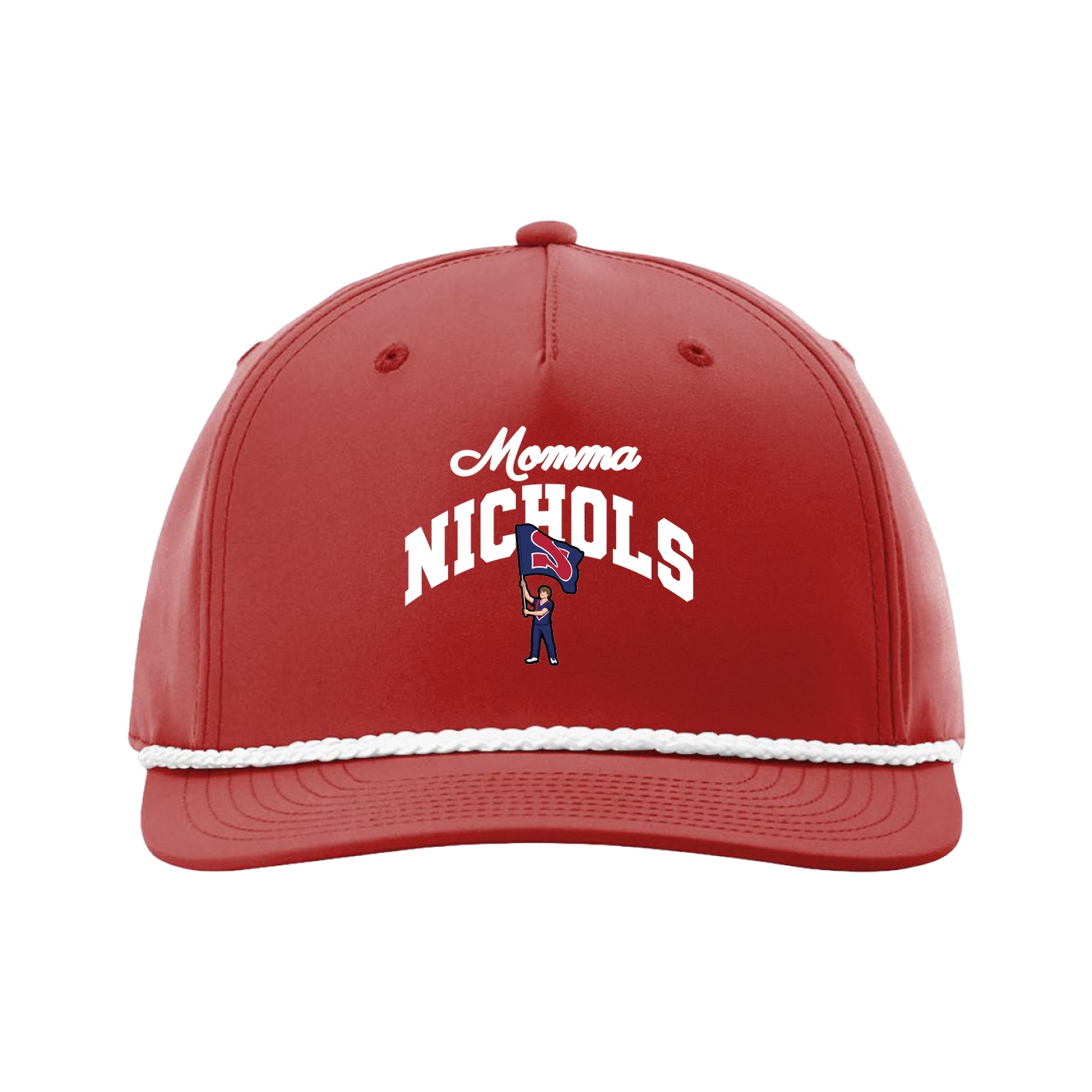 Five-Panel Classic Rope Cap — Mothers Day Arch in Red