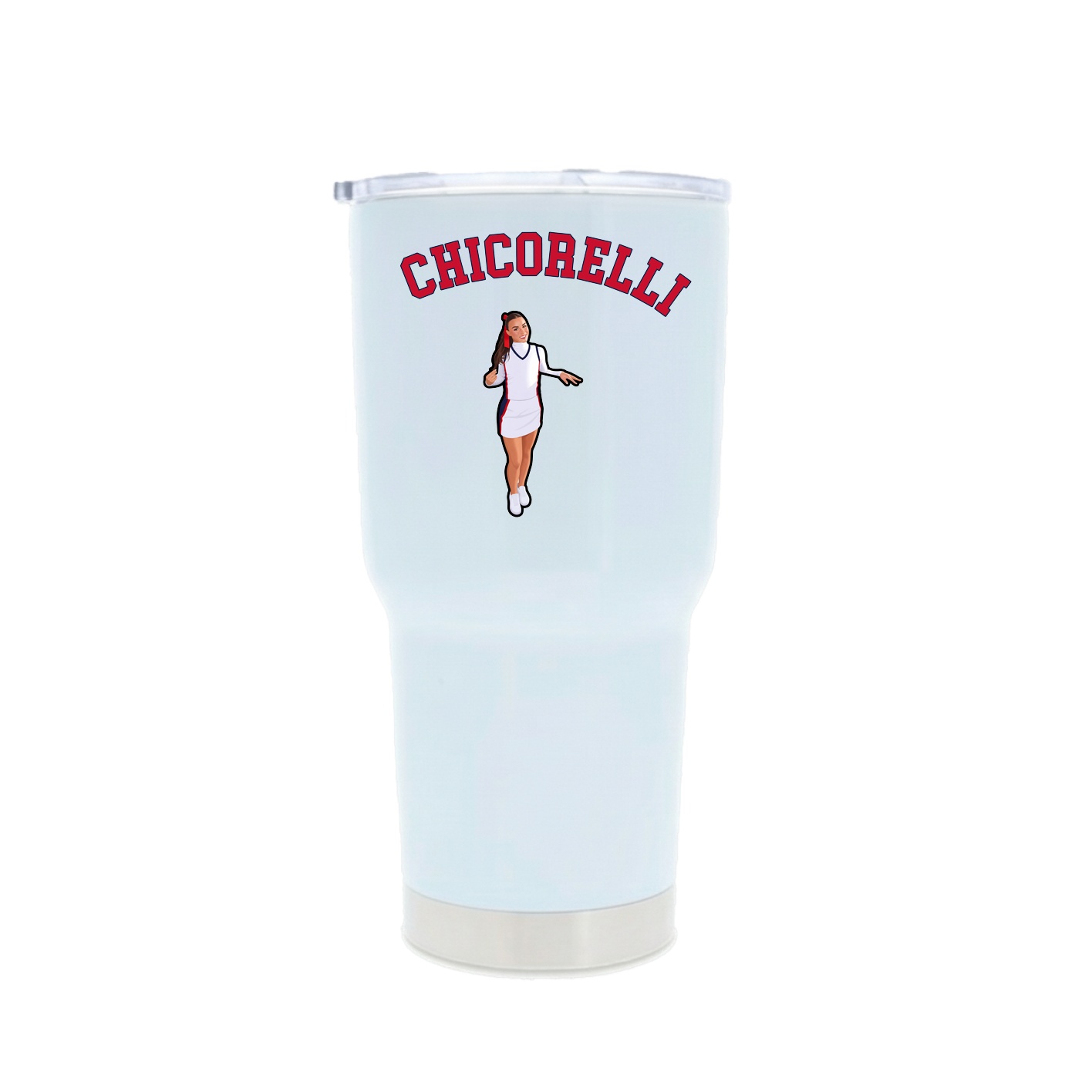 30oz Stainless Steel Tumbler — Shirsey Arch in White