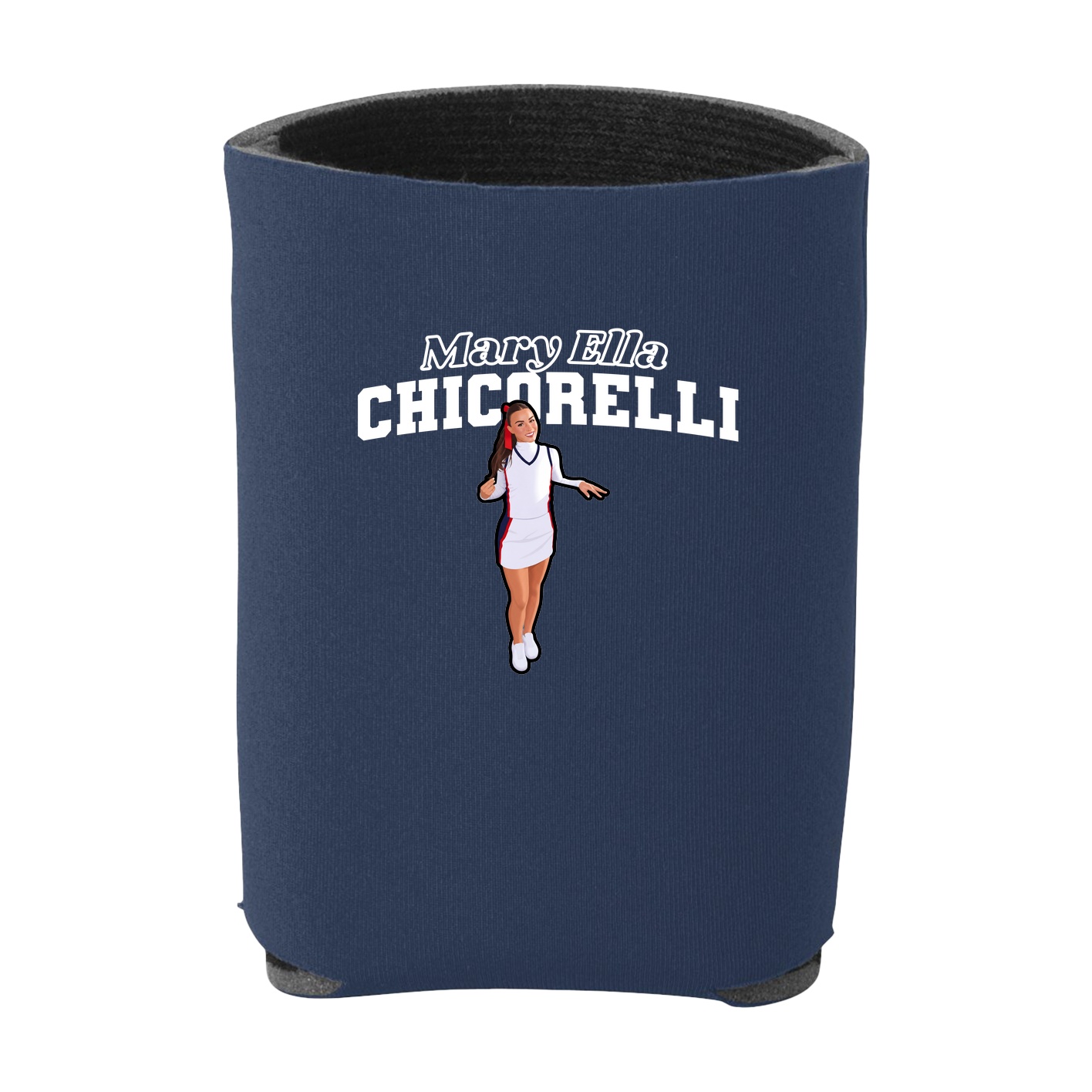 Can Holder — Name Arch in Navy