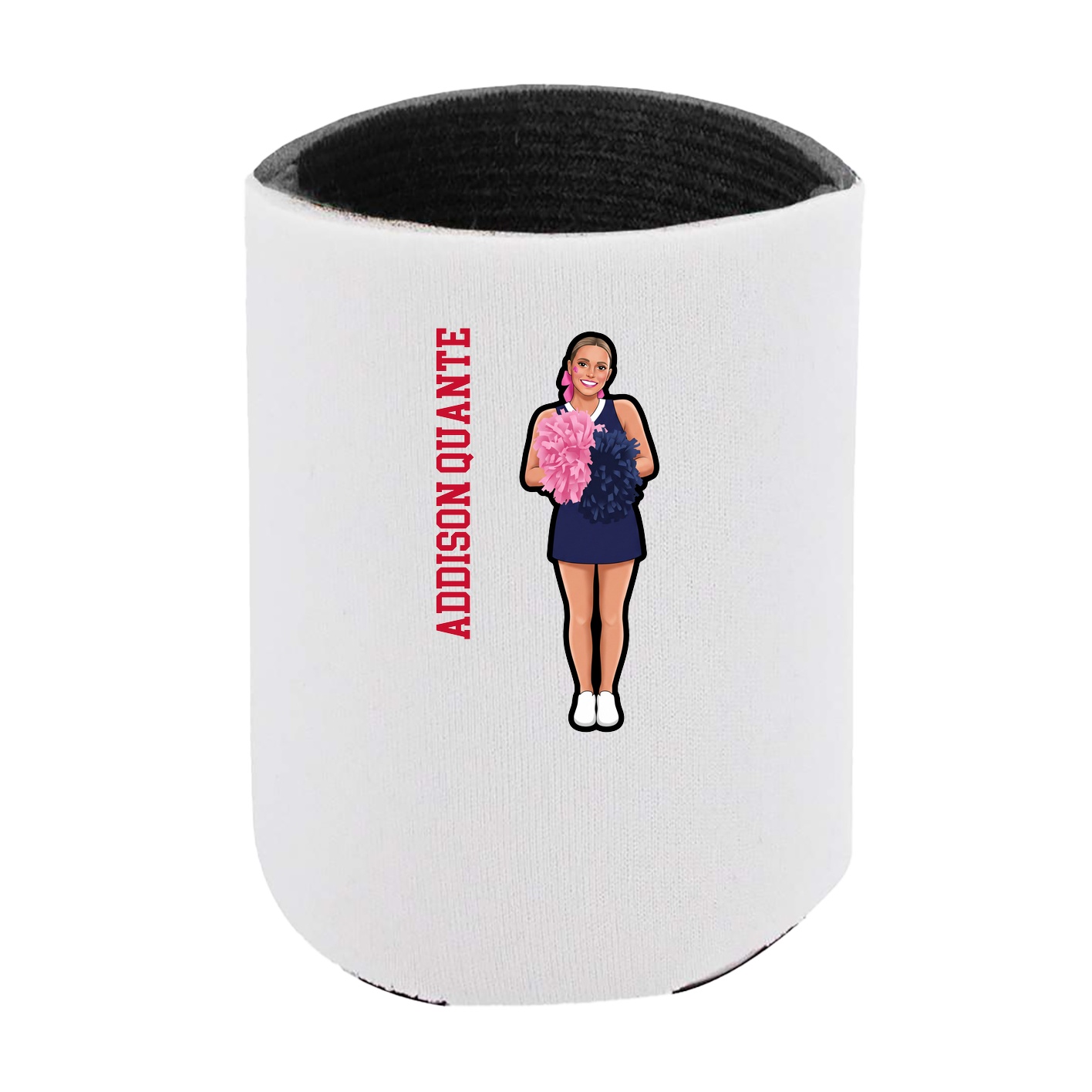 Can Holder — Name Vertical in White