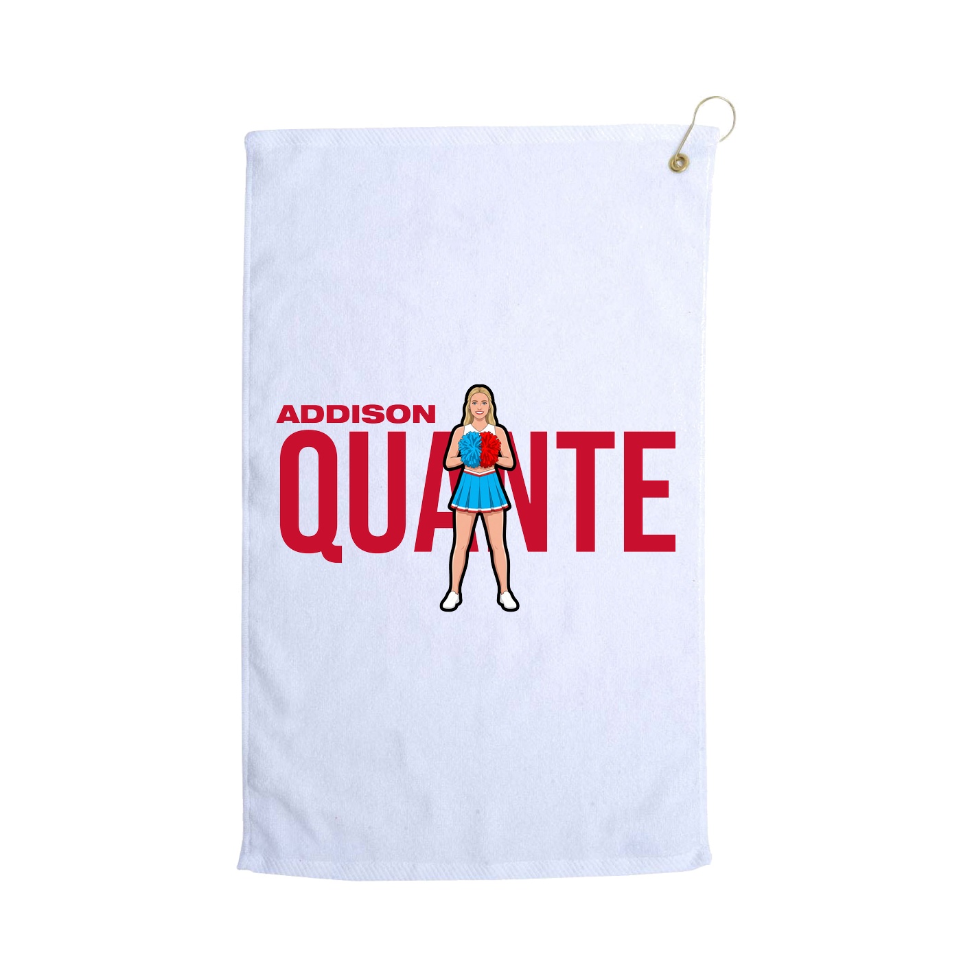 Golf Towel — Player Name in White