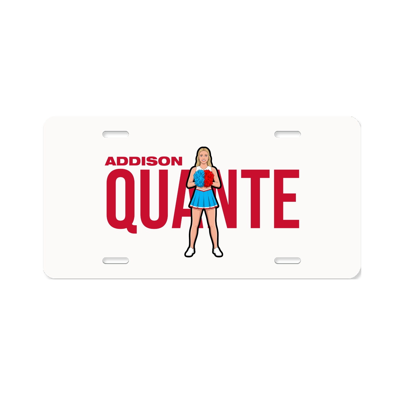 License Plate — Player Name in Classic