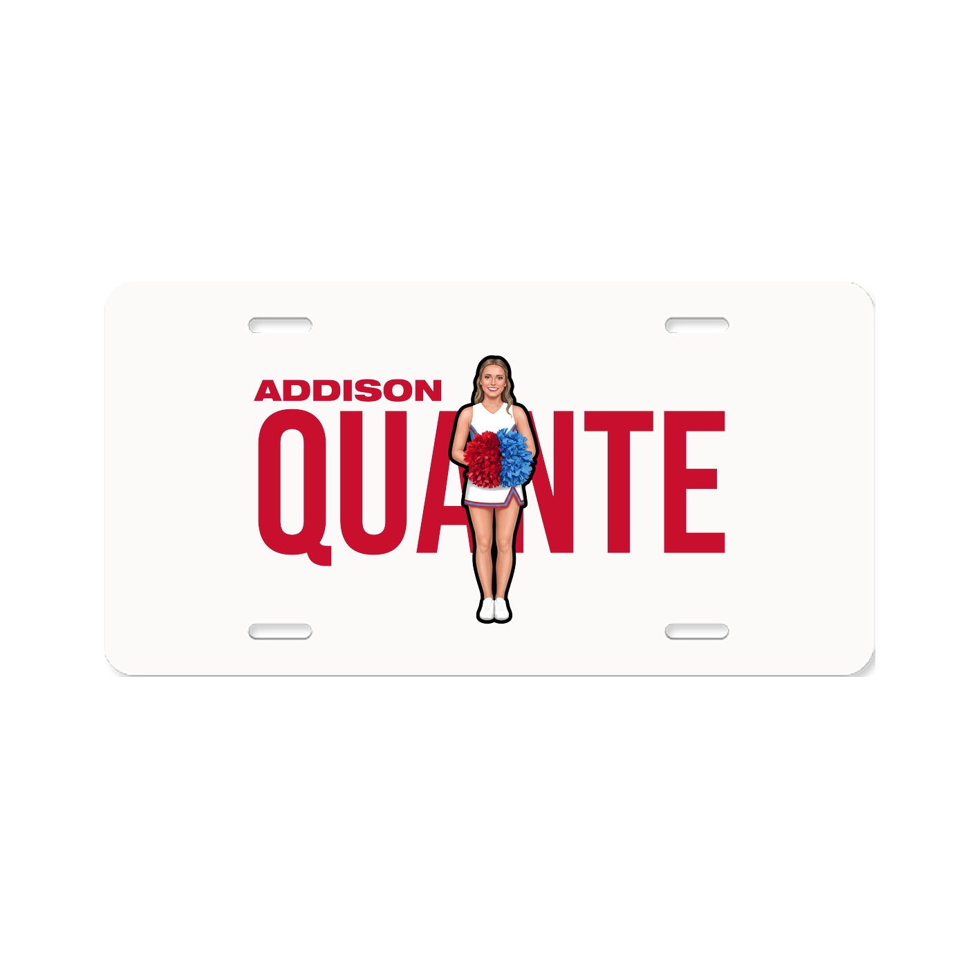 License Plate — Player Name in Classic
