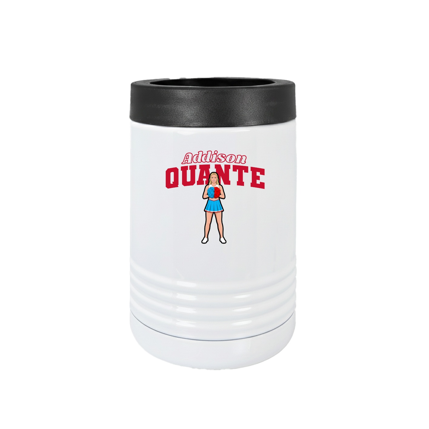 Beverage Holder — Name Arch in White