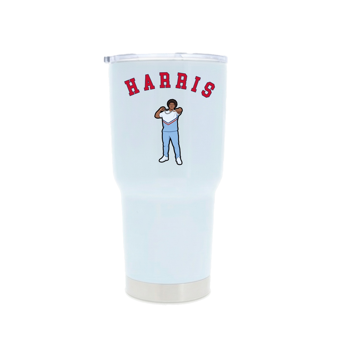 30oz Stainless Steel Tumbler — Shirsey Arch in White