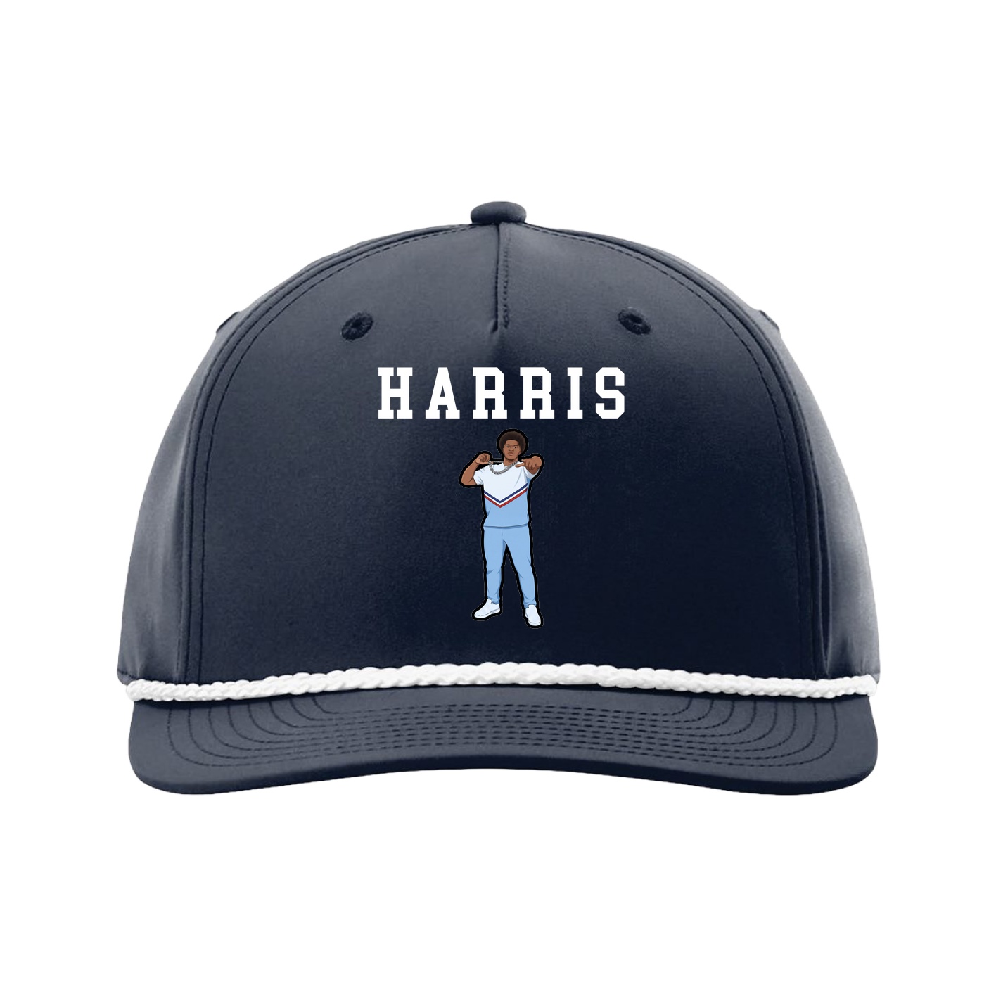 Five-Panel Classic Rope Cap — Shirsey in Navy