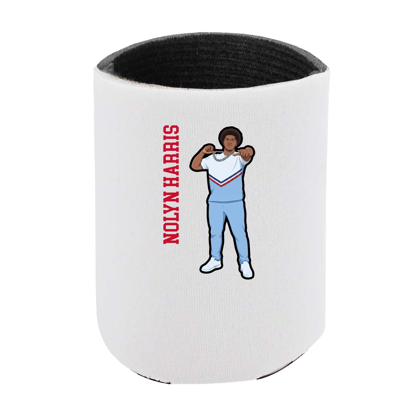 Can Holder — Name Vertical in White