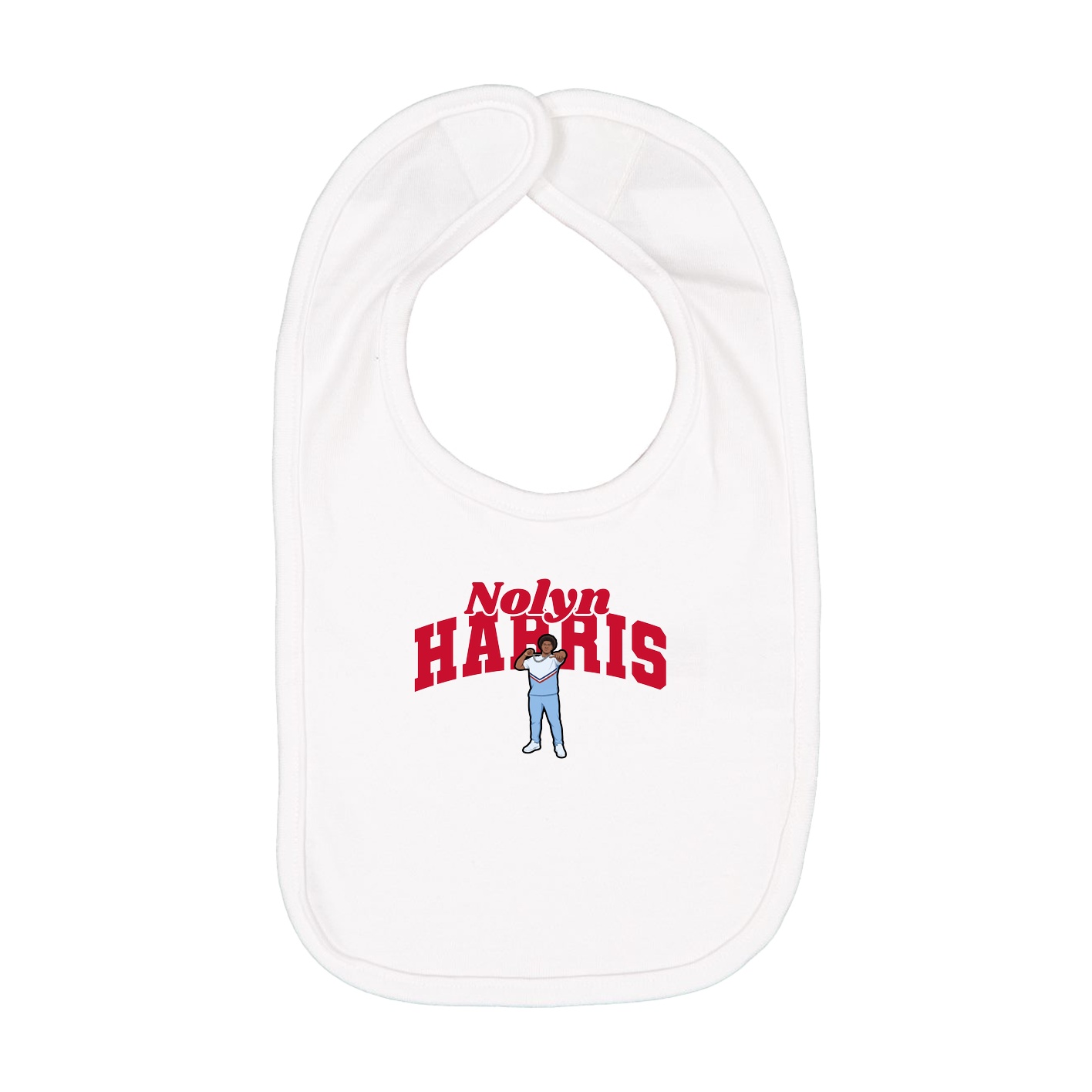 Infant Bib — Signature Arch in White