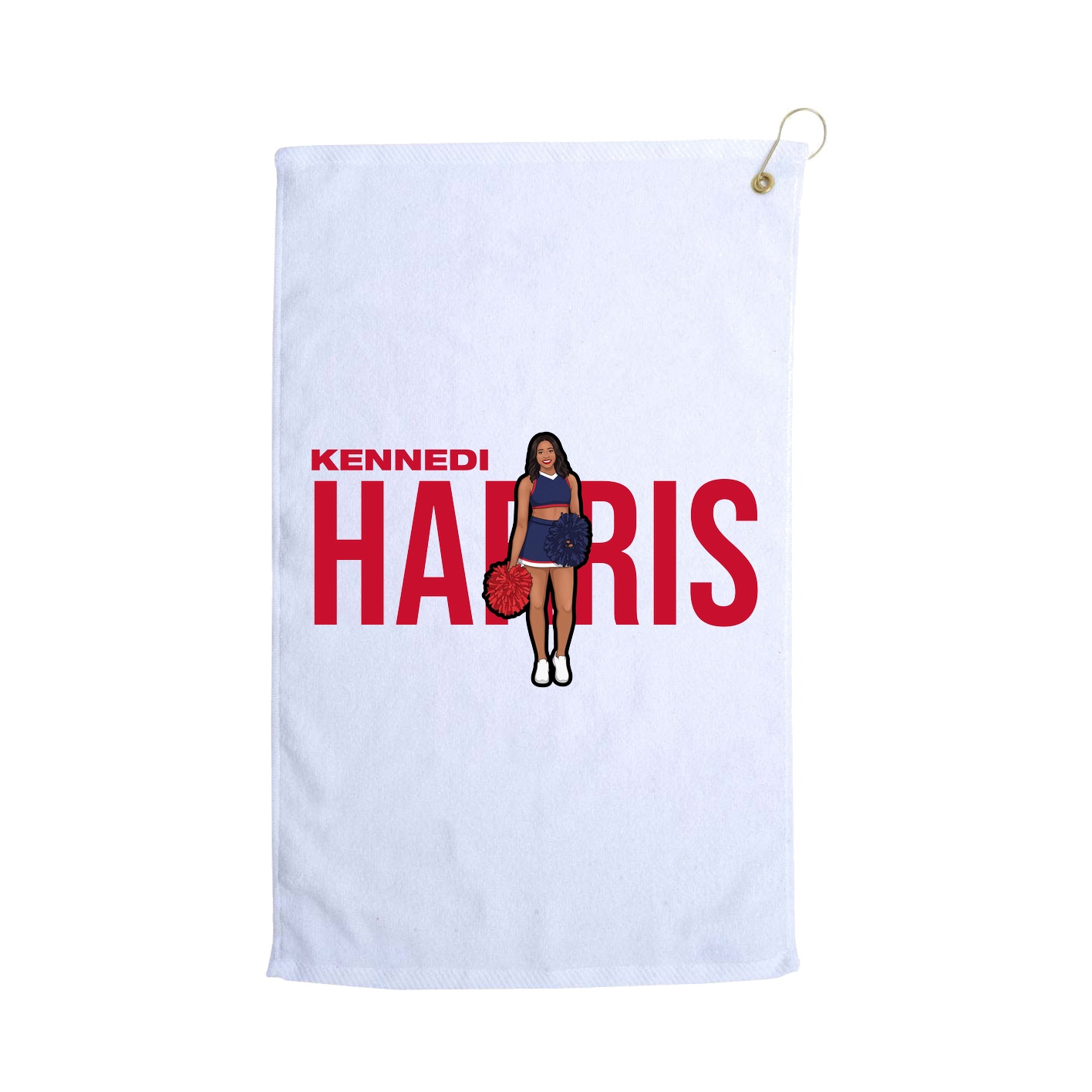 Golf Towel — Player Name in White