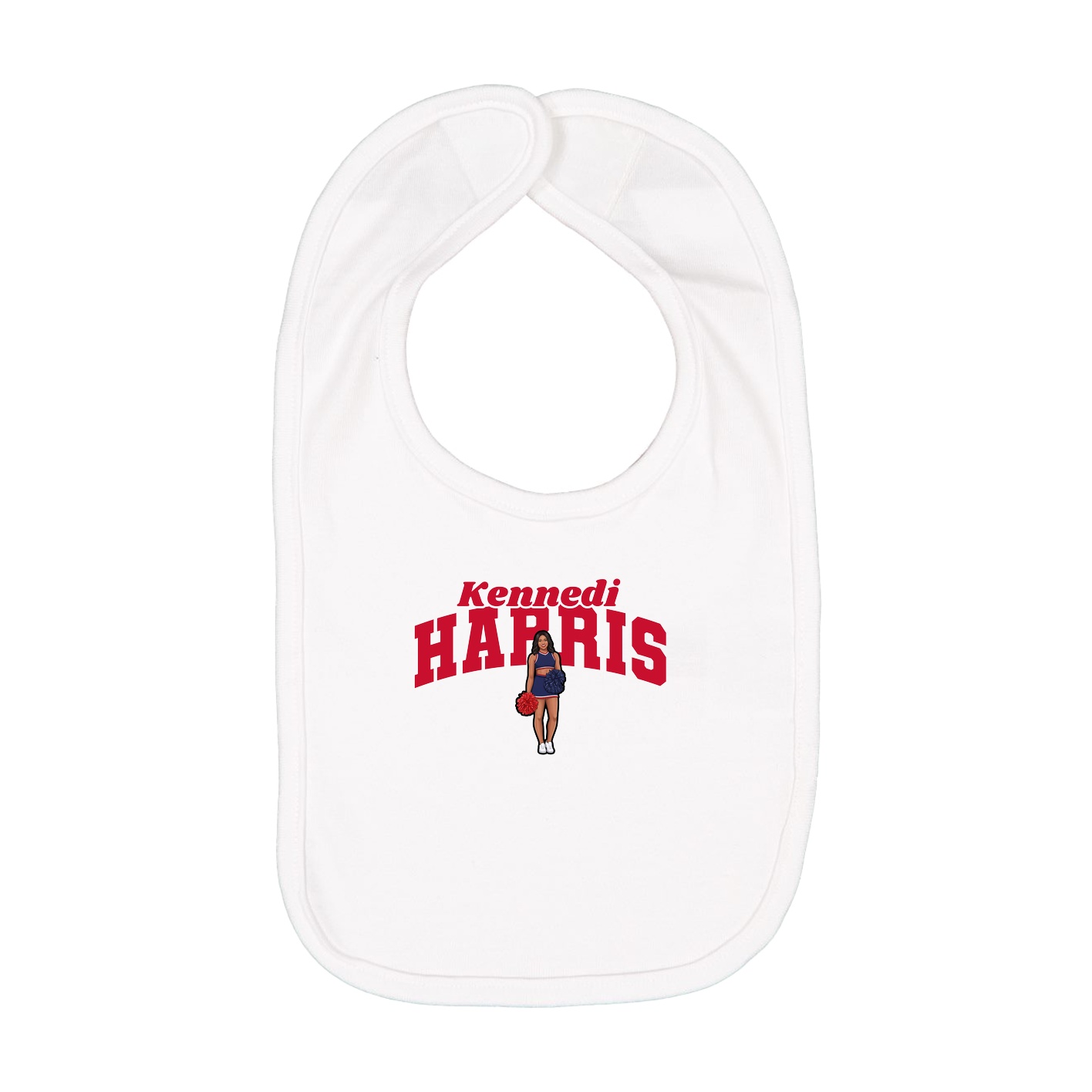 Infant Bib — Signature Arch in White