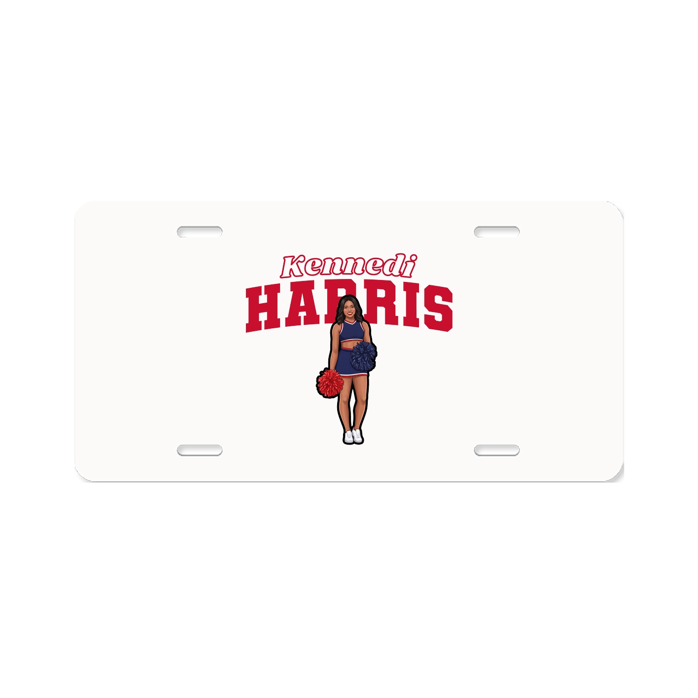 License Plate — Name Arch in Classic