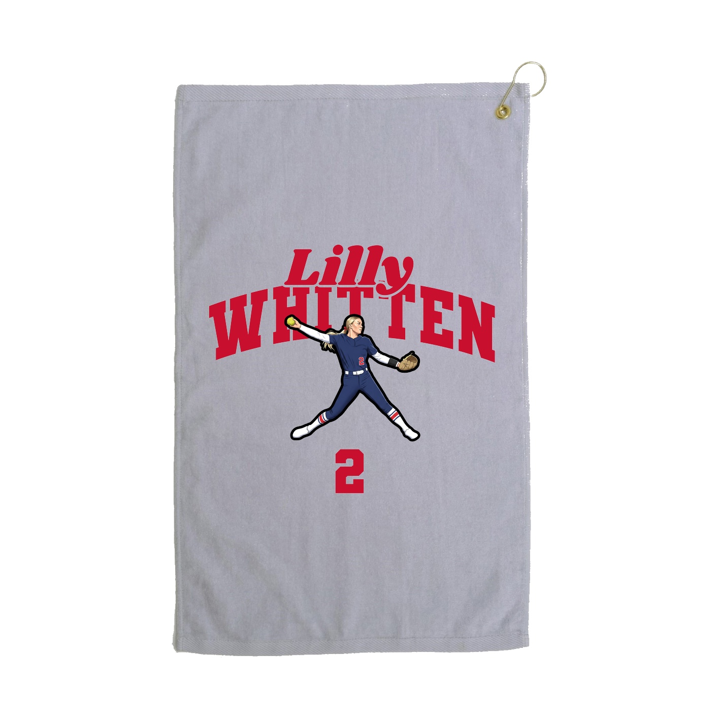 Golf Towel — Signature Arch in Grey
