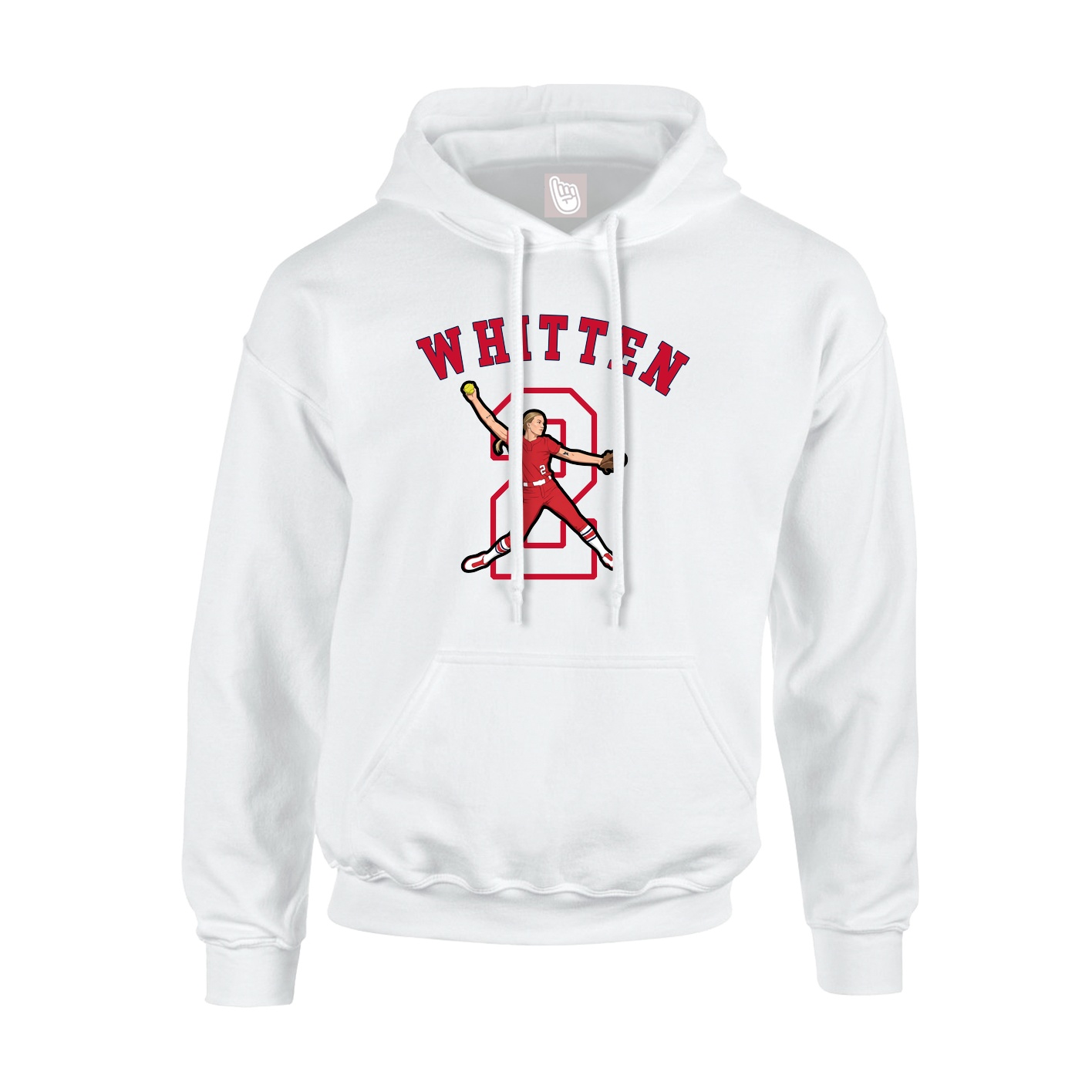 Youth Hoodie — Shirsey Arch in White