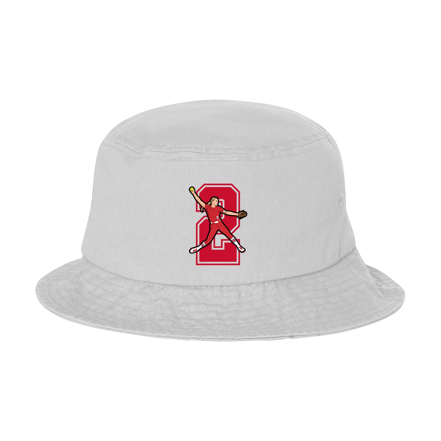 Bucket Cap — Number in White