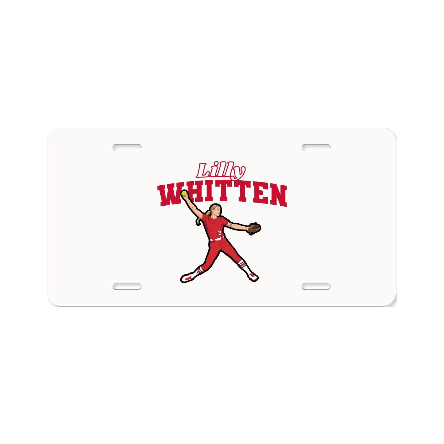 License Plate — Name Arch in Classic