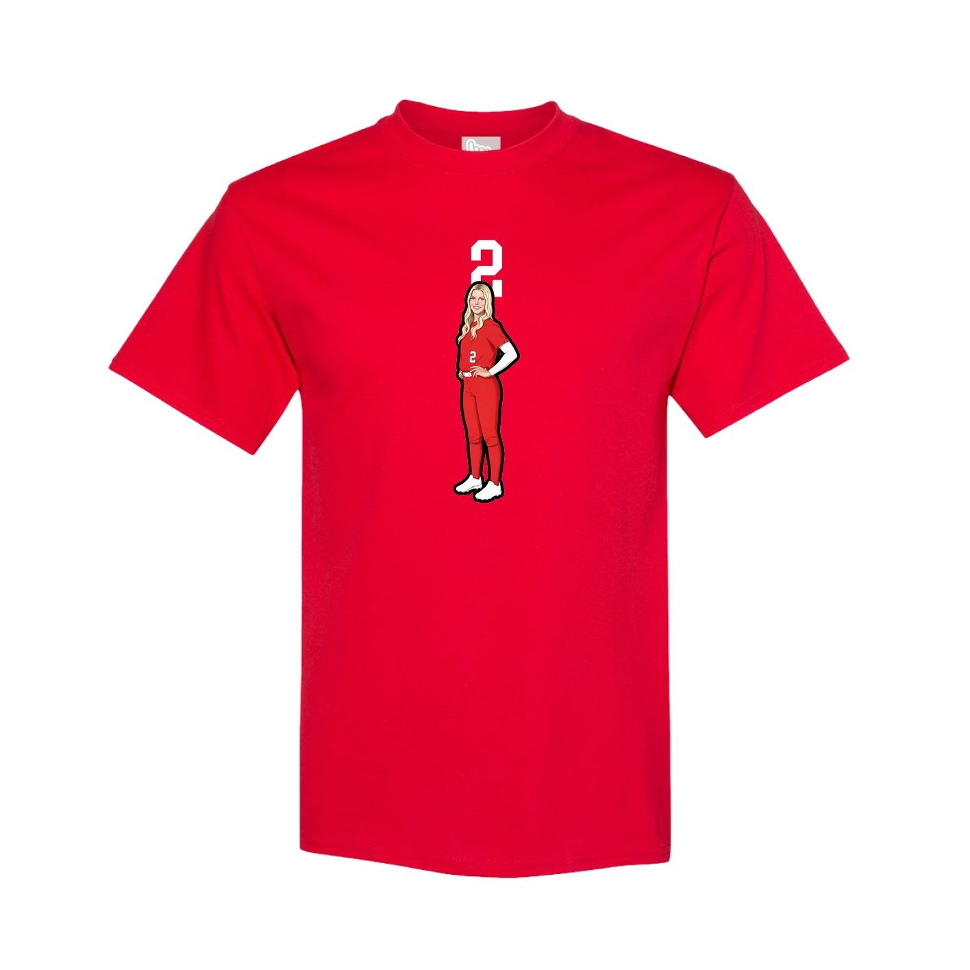 Tee — Number Top in Red