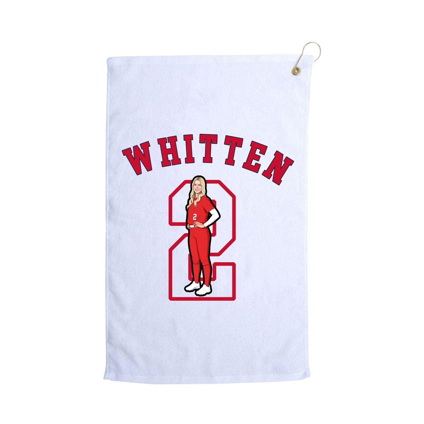 Golf Towel — Shirsey Arch in White