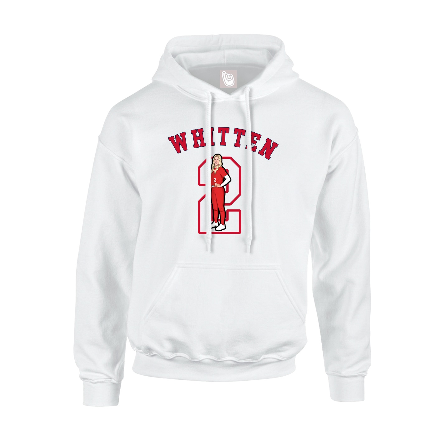 Hoodie — Shirsey Arch in White