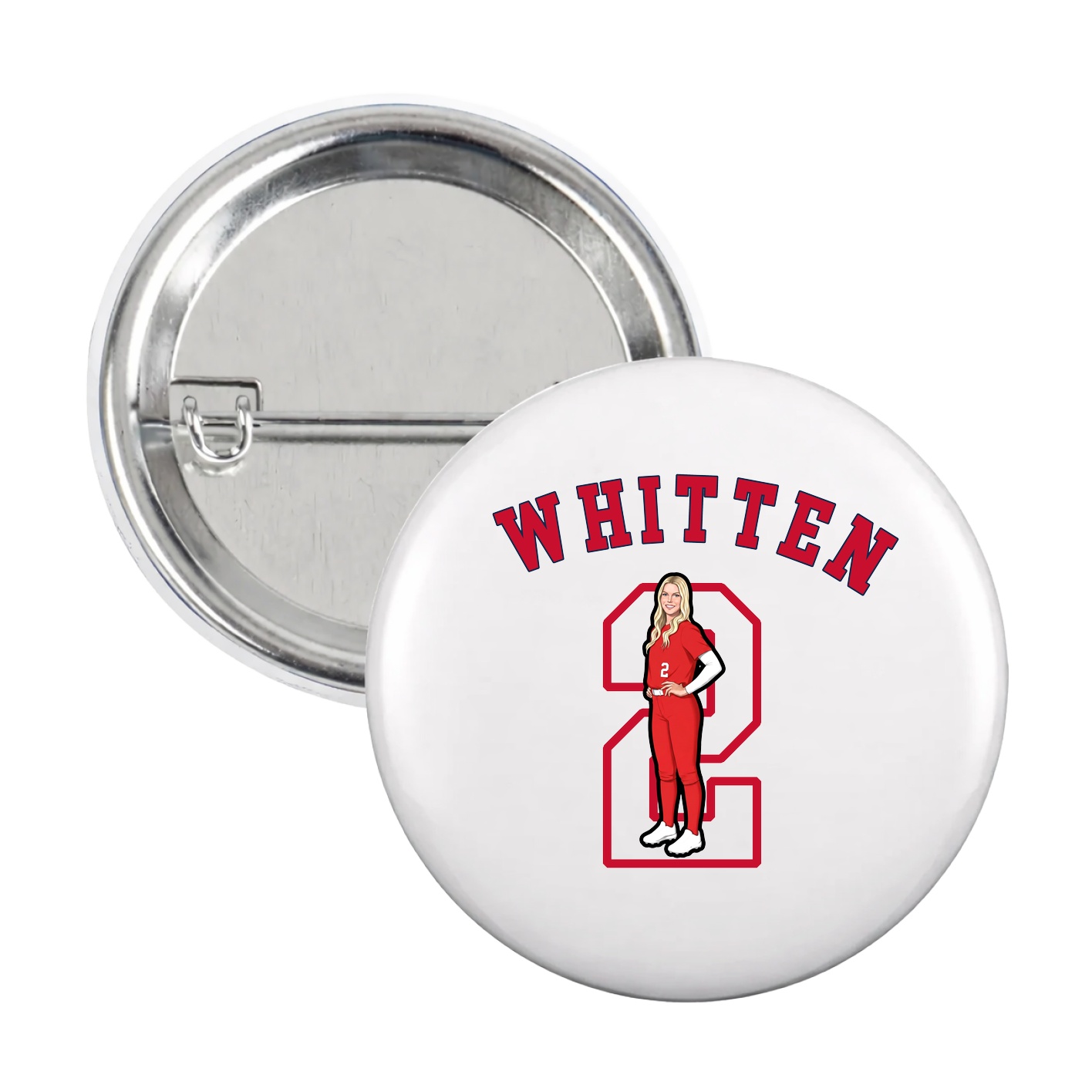 Game Day Button — Shirsey Arch in White