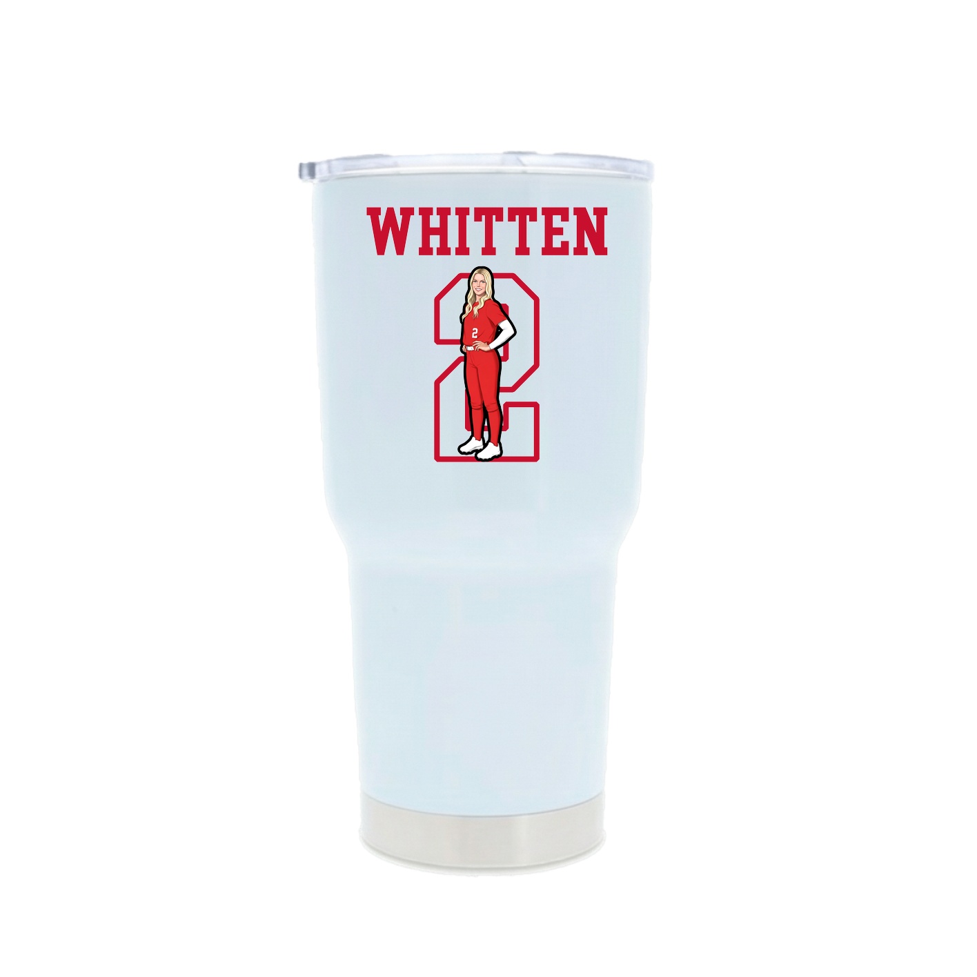 30oz Stainless Steel Tumbler — Shirsey in White