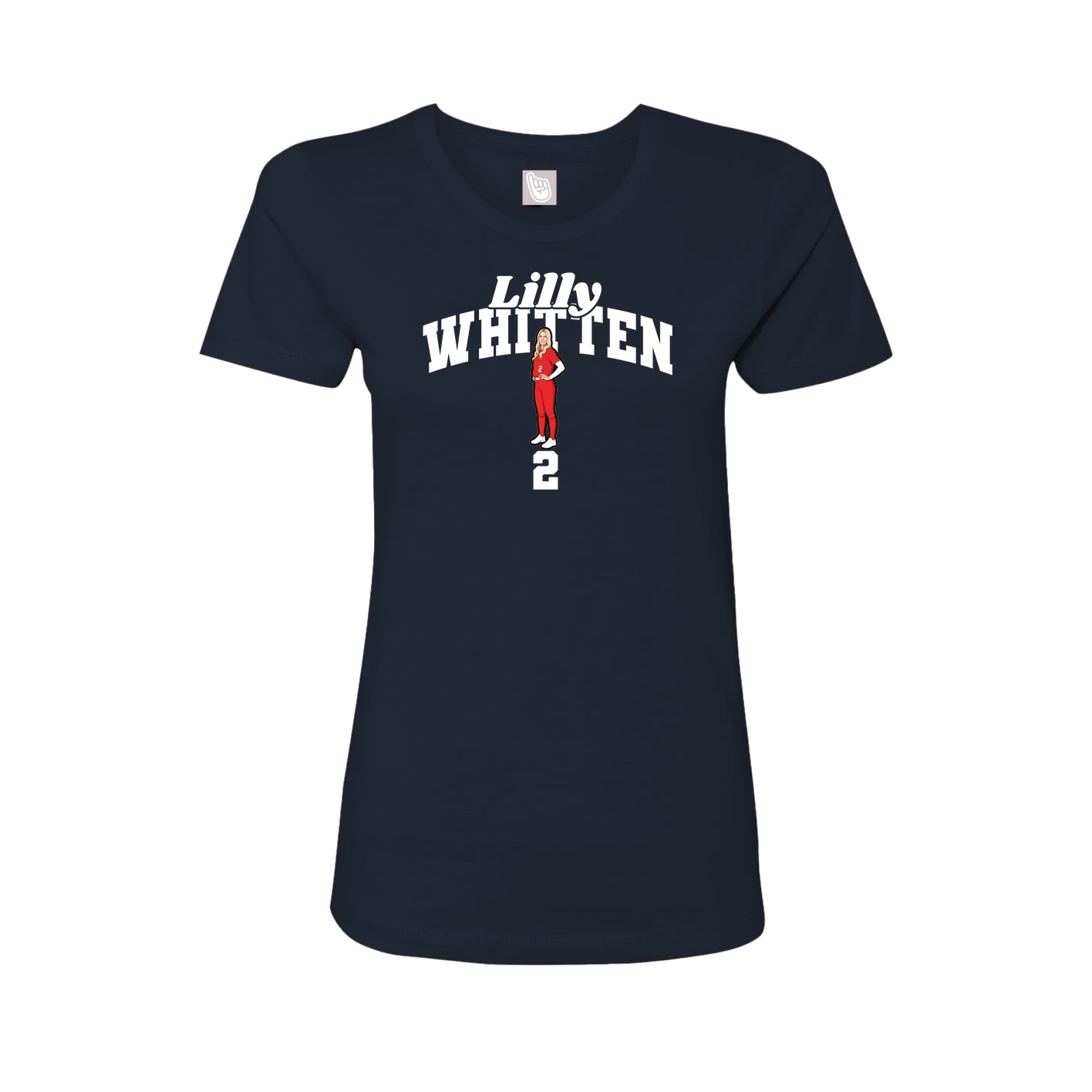 Womens Tee — Signature Arch in Navy