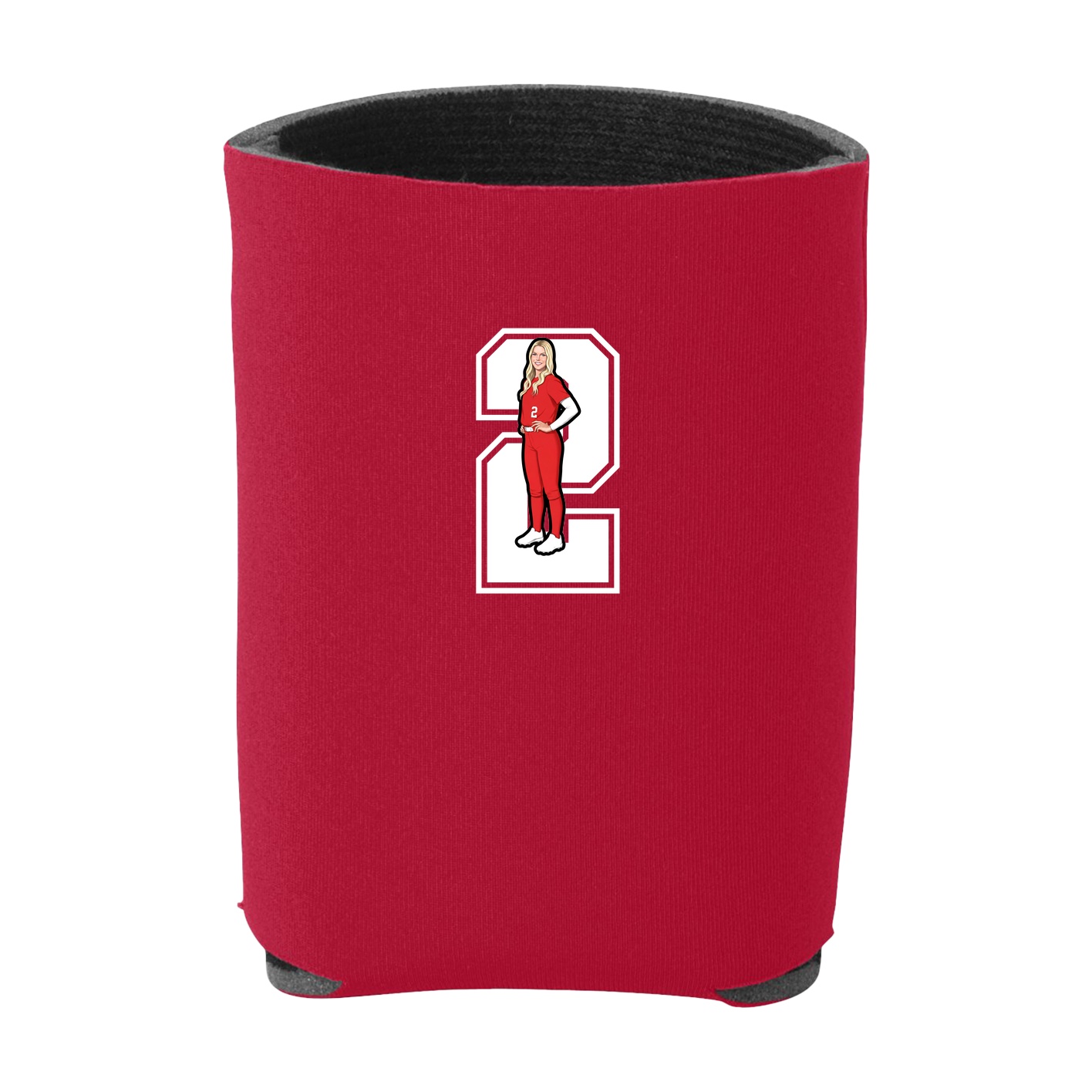 Can Holder — Number in Red