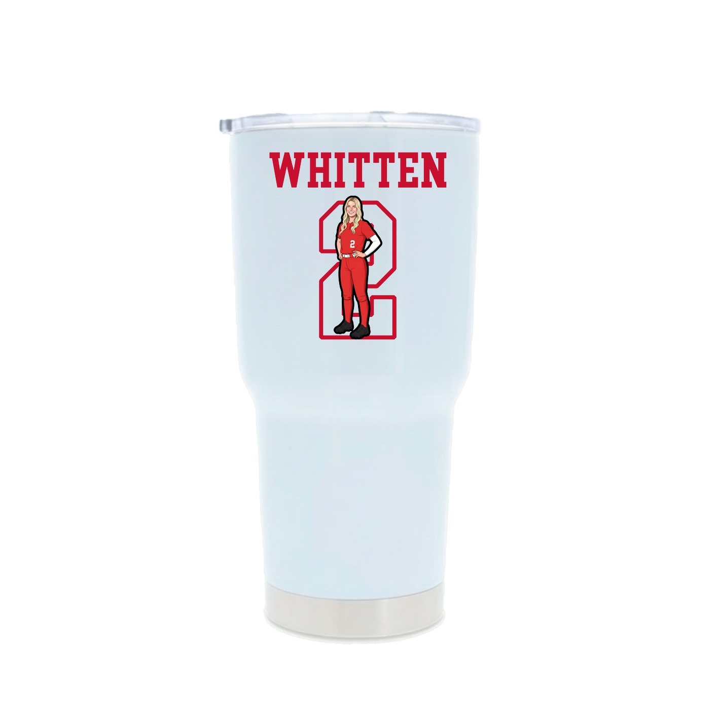30oz Stainless Steel Tumbler — Shirsey in White
