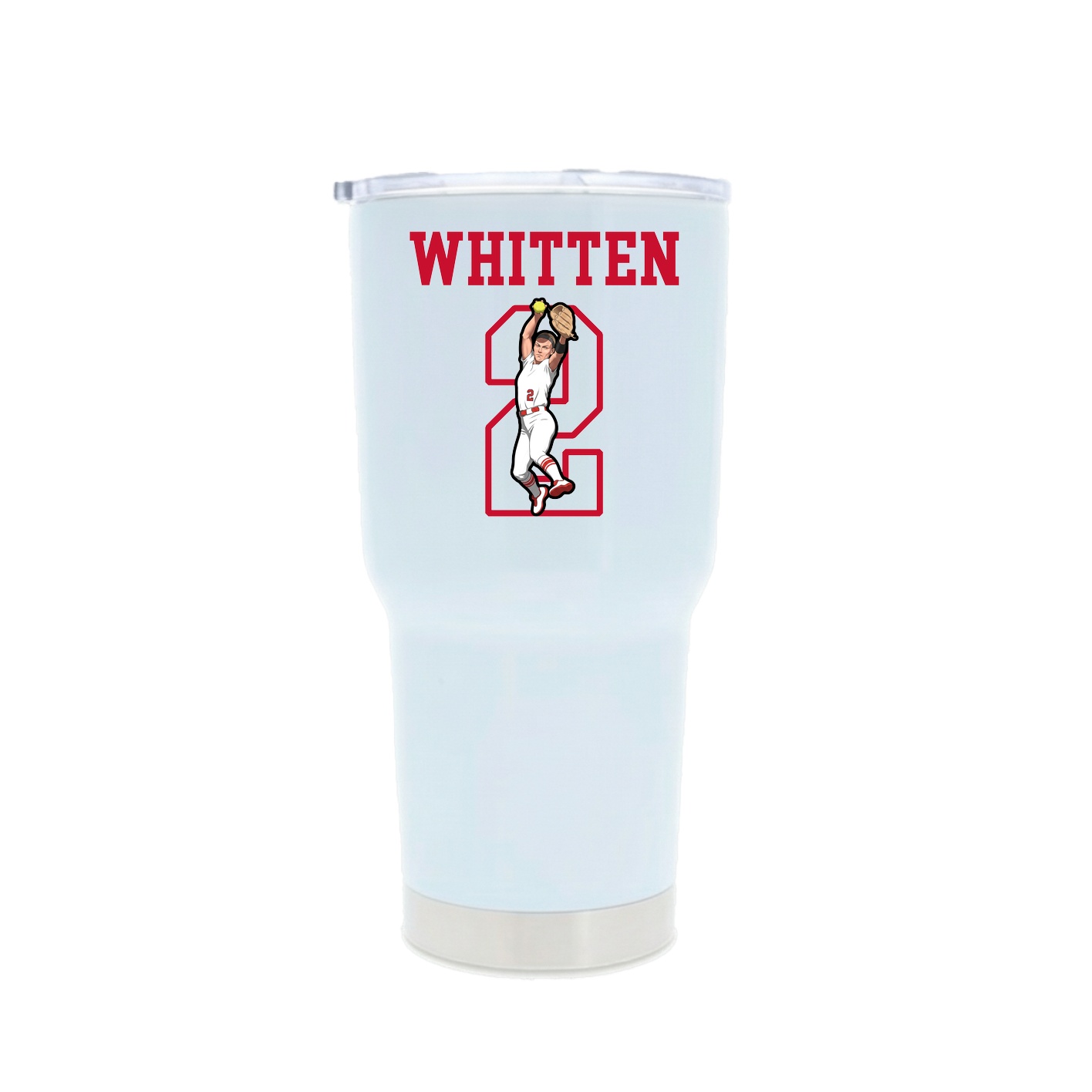 30oz Stainless Steel Tumbler — Shirsey in White