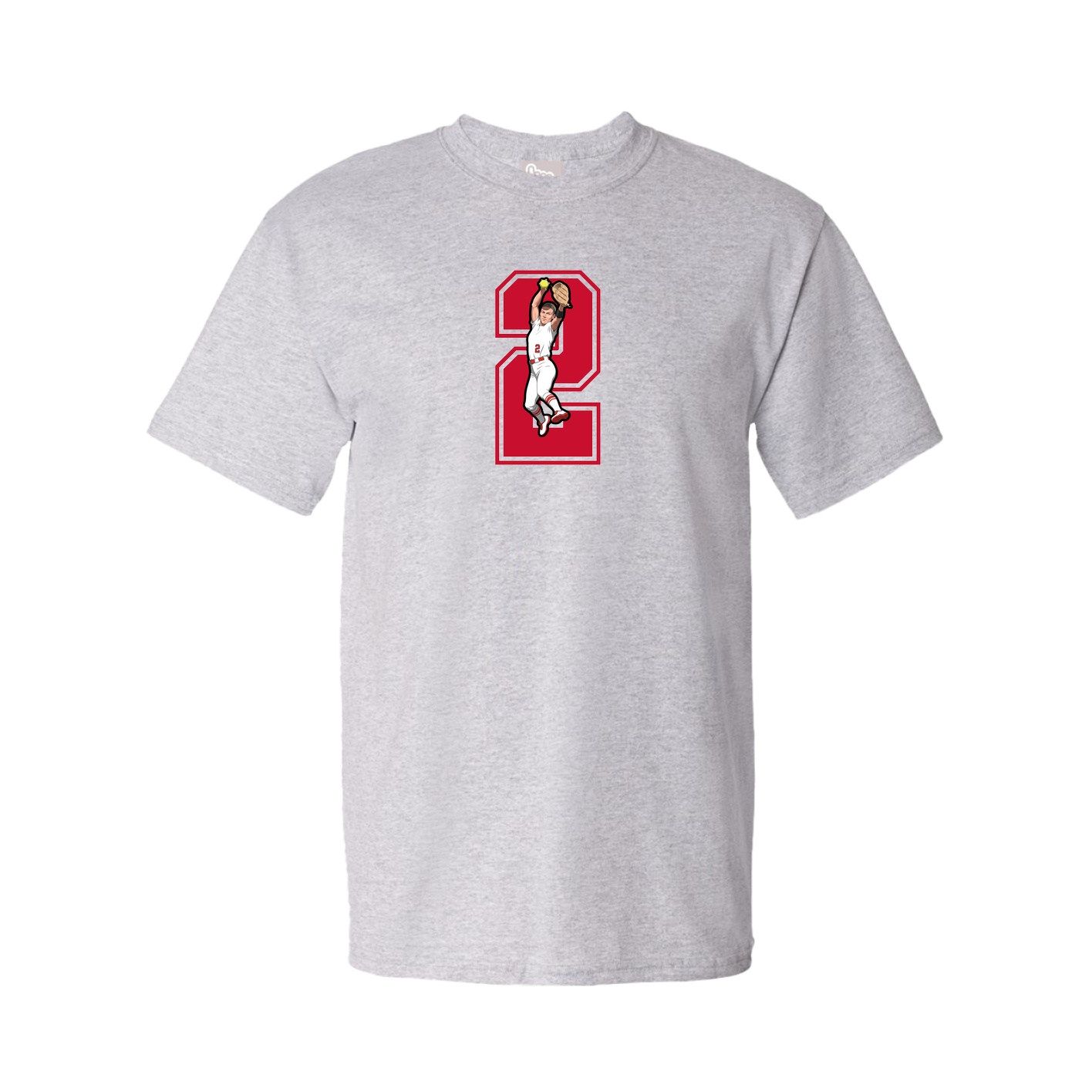 Youth Tee — Number in Grey