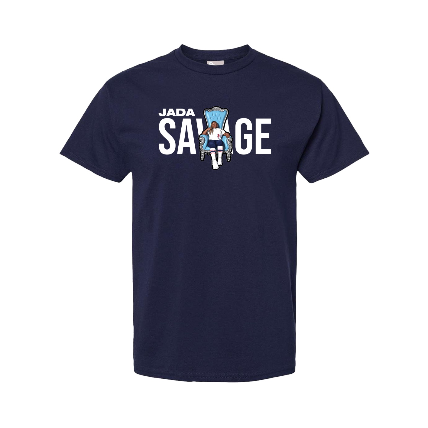 Tee — Player Name in Navy